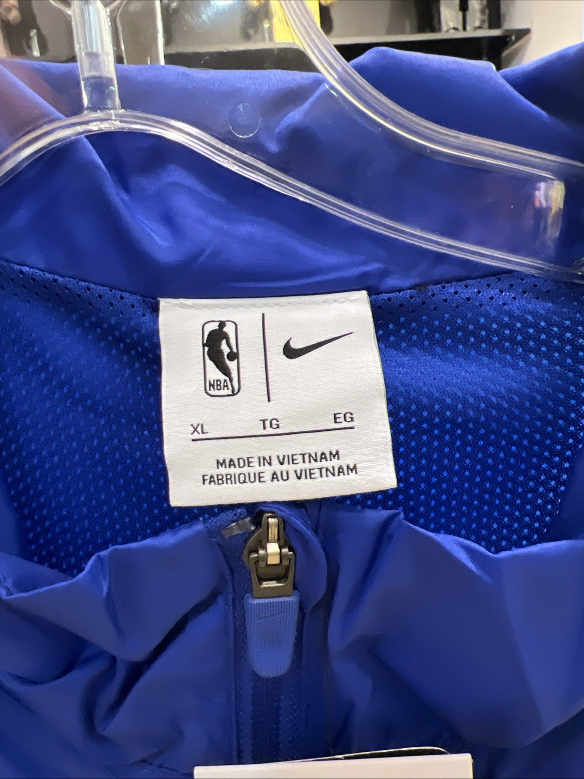 Nike NBA Warm Up Jacket Blue Sz XL