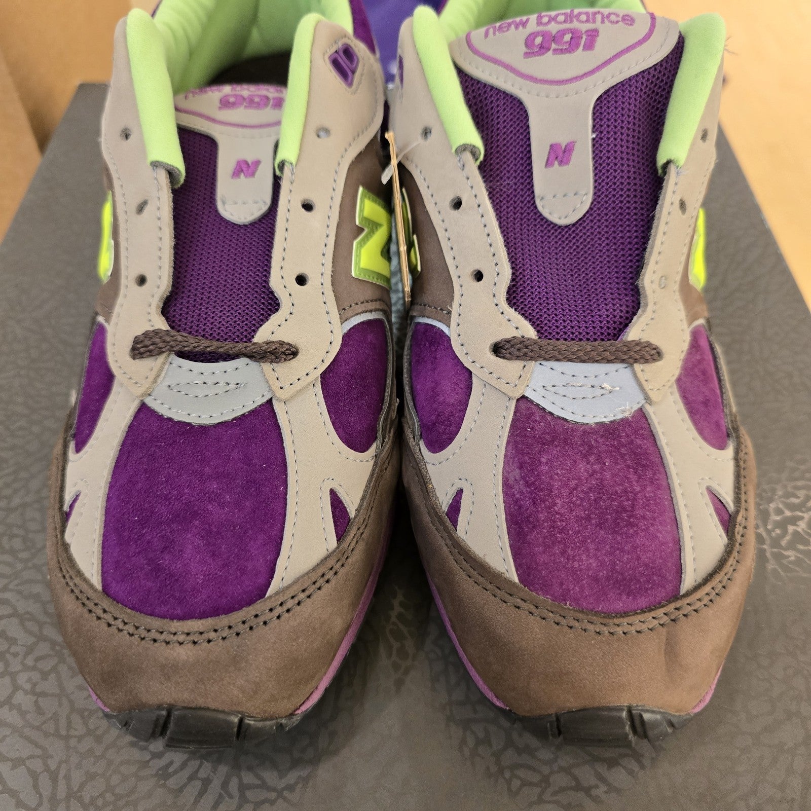 Size 10 - Stray Rats x New Balance 991 Brown Women's