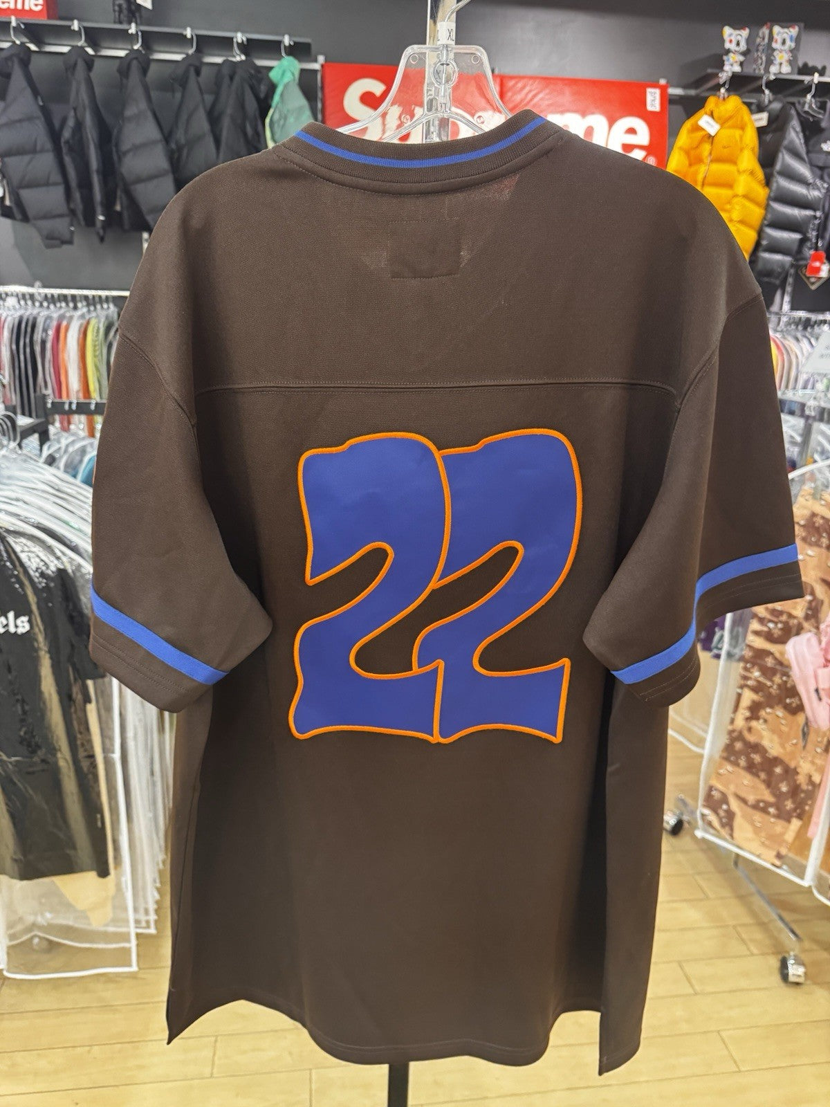Supreme x Mitchell & Ness Jersey Brown Orange Size XL