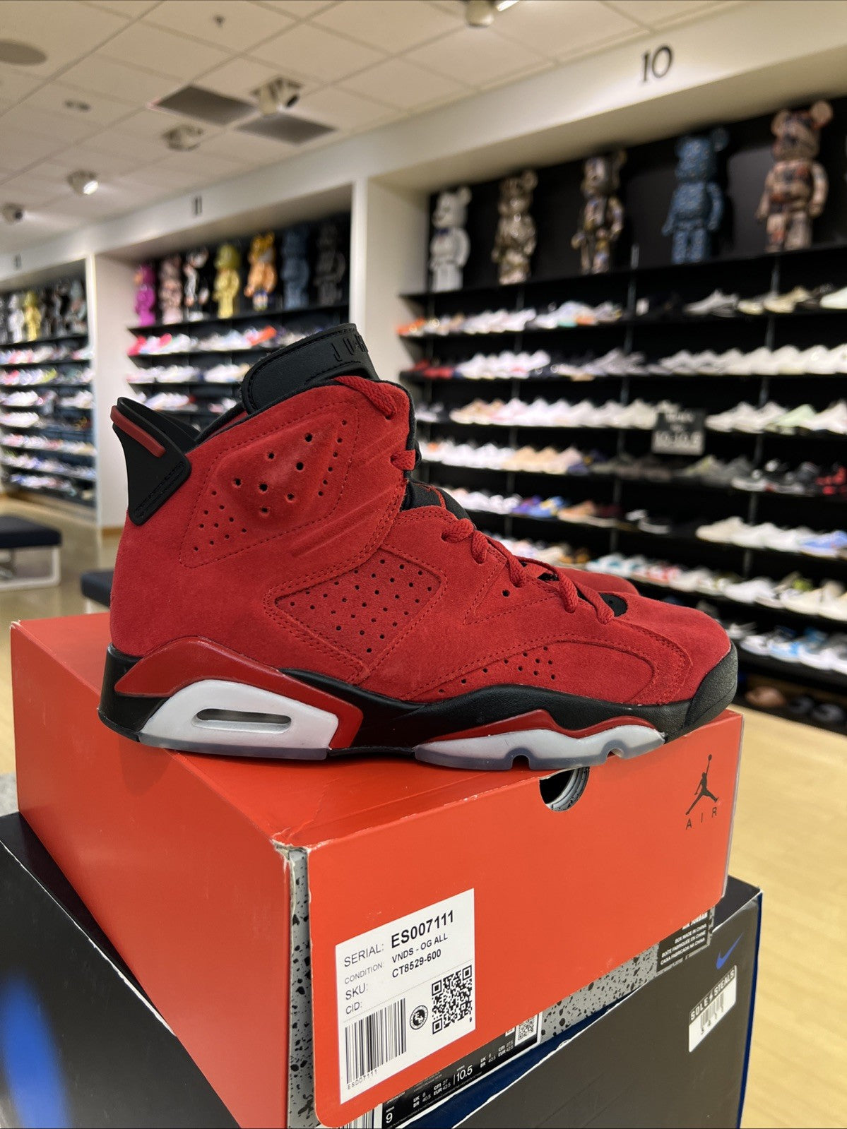 Nike Air Jordan 6 Retro 'Toro' Sz 9 USED
