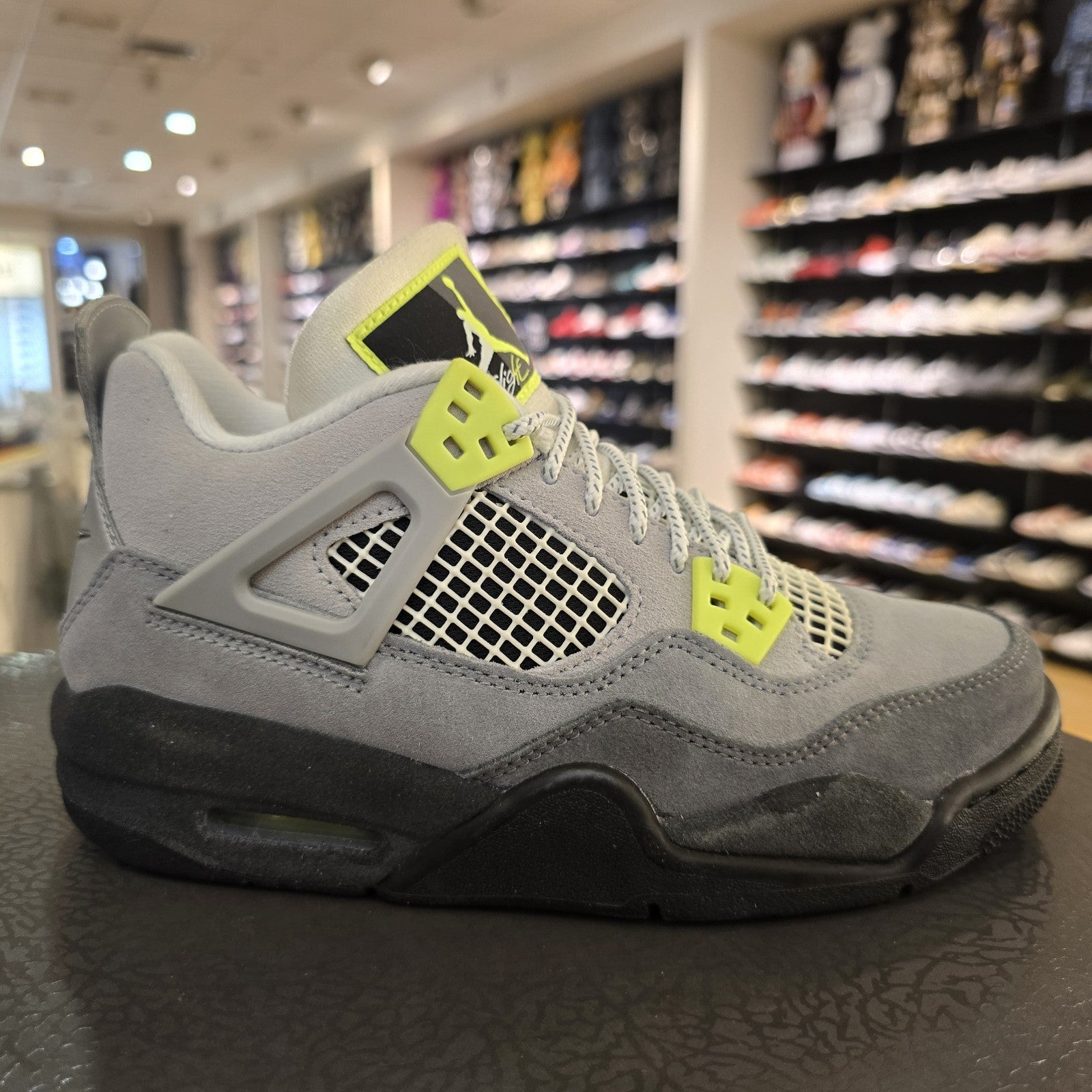Size 4Y - Air Jordan 4 Retro Neon GS