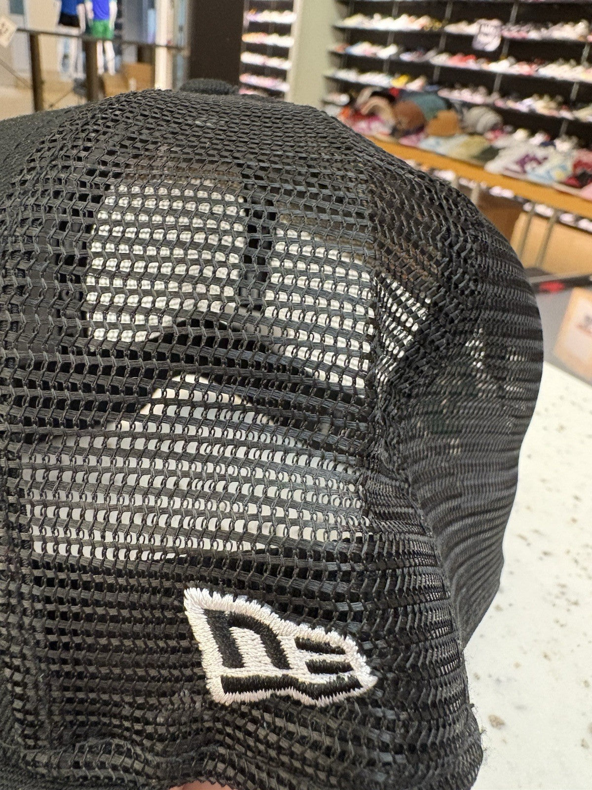 Supreme Box Logo Black Mesh Back New Era Size 7 5/8