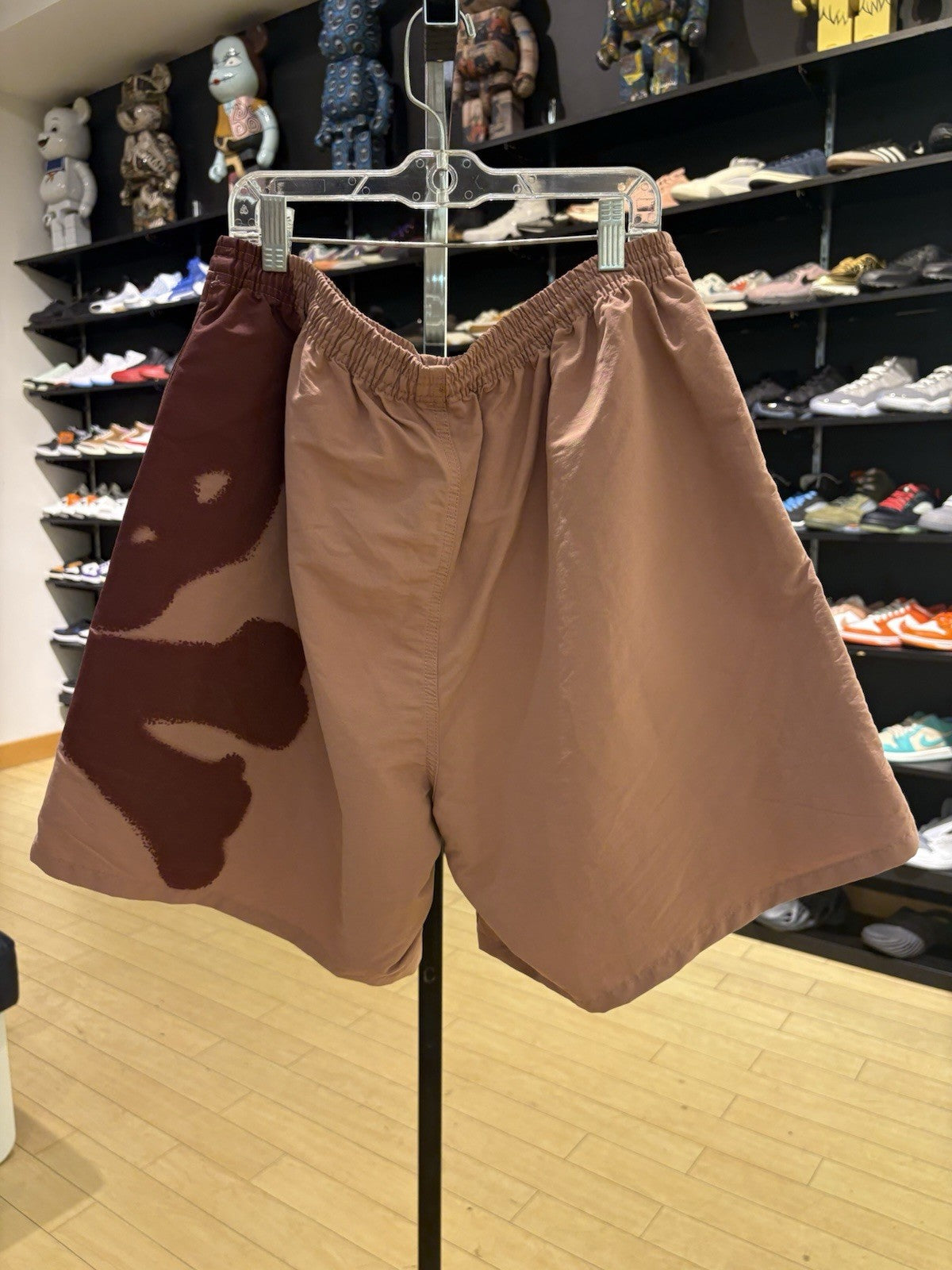 Travis Scott Cactus Jack For Mastermind Skull Shorts Washed Red Size L