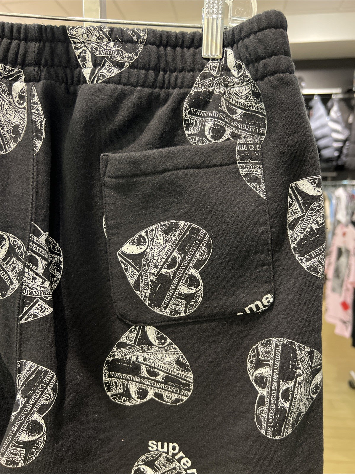 Supreme Love Cash Sweatpant Black Size Medium