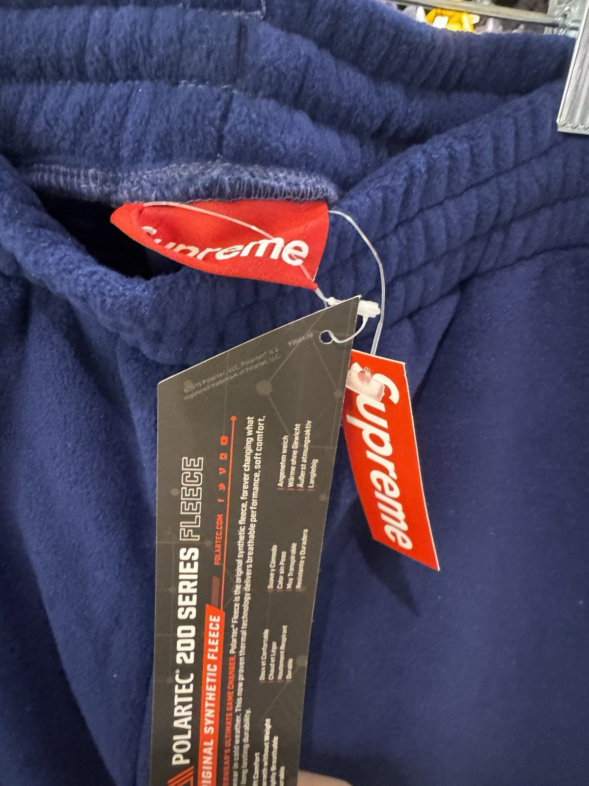 Supreme Polartec Shorts Navy Size Small