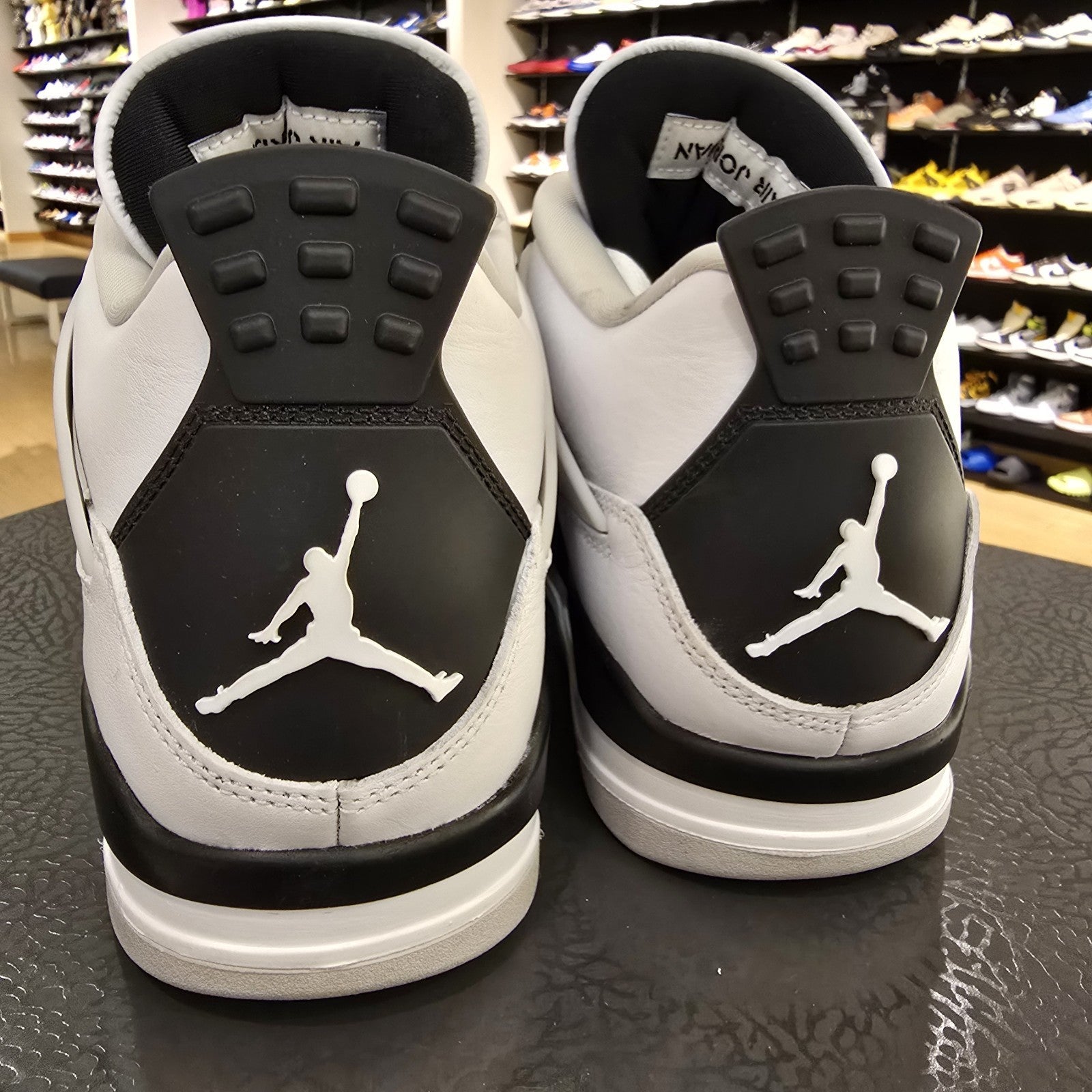 Size 10 - Jordan 4 Retro Mid Military Black