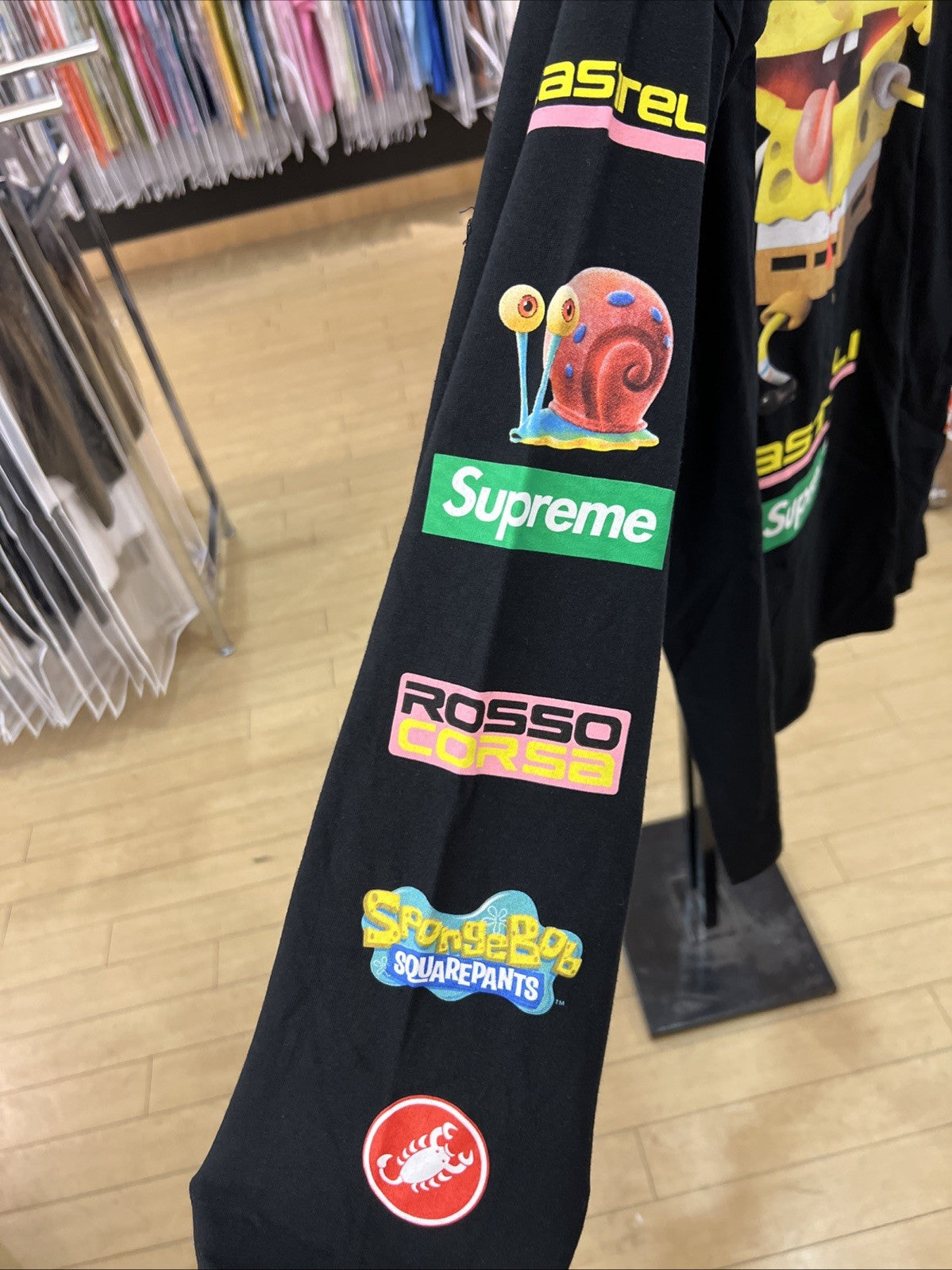 SUPREME x Spongebob Castelli Cycling L/S Tee