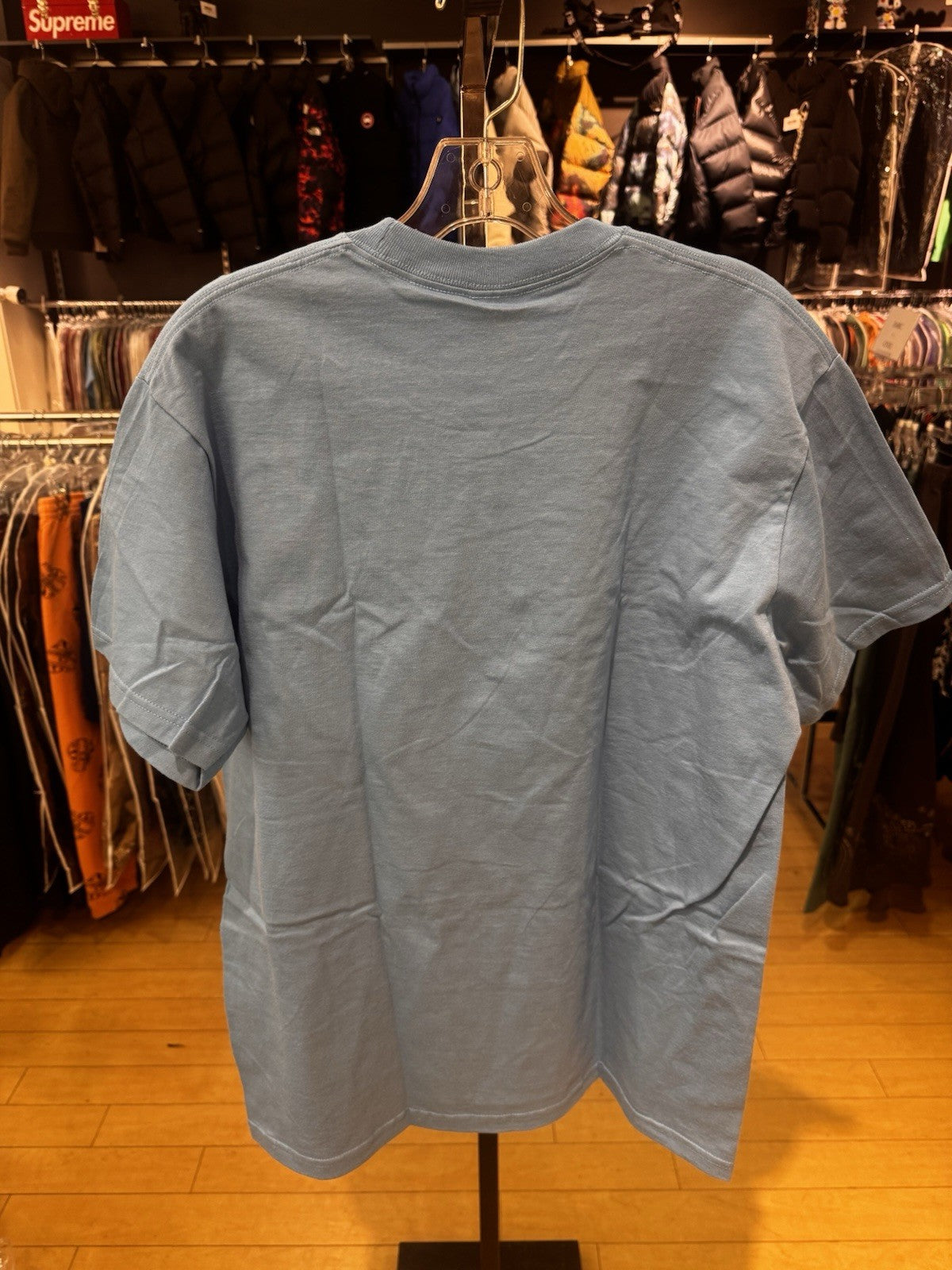 Supreme Paris Tee Bright Blue Size M