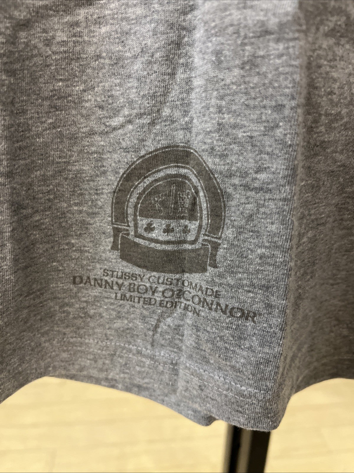 Stussy Custom Made In USA Stereo Tee Grey Sz XL