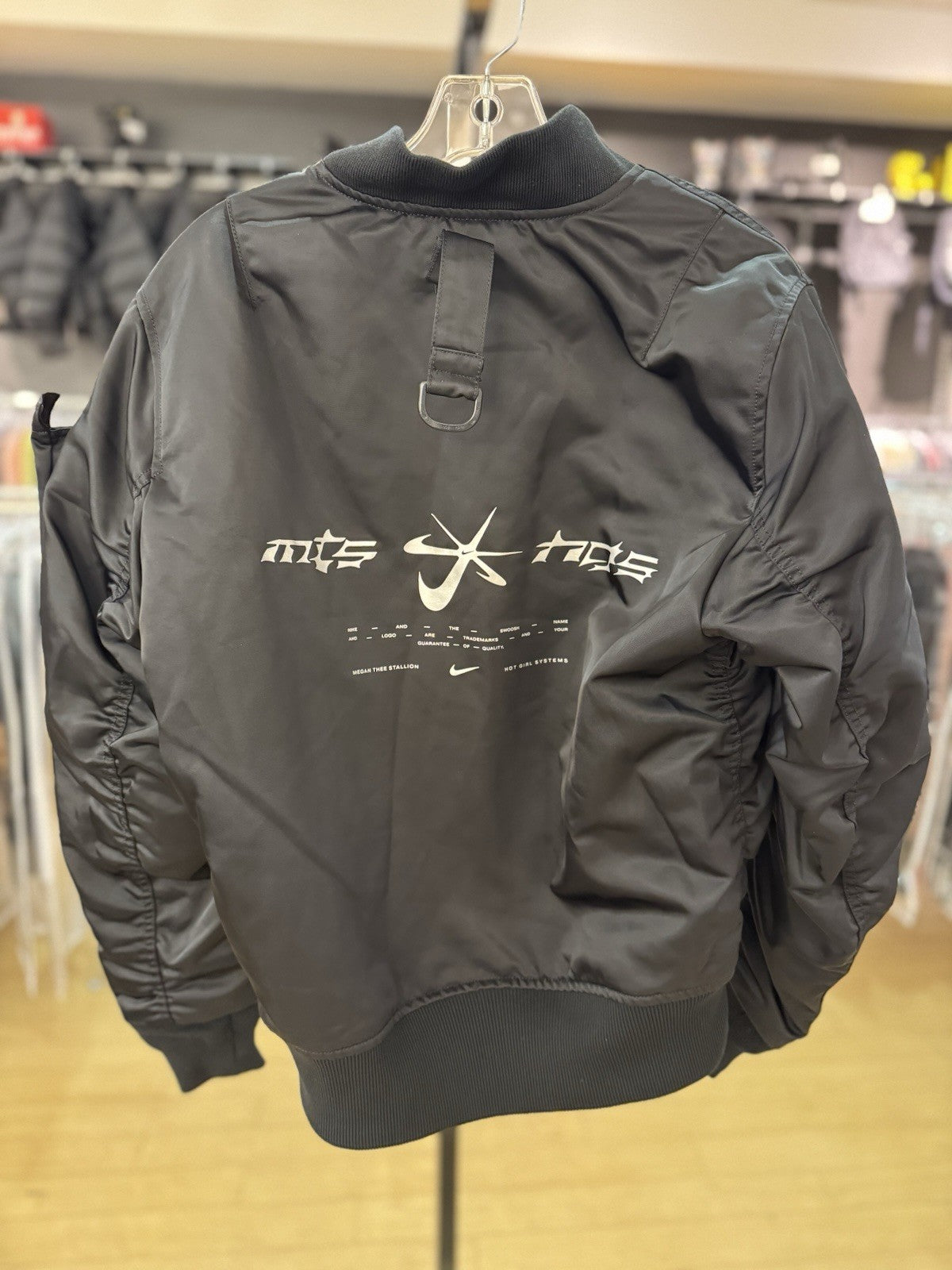 NWT! Nike x Megan Thee Stallion Full Zip Black Men’s XS Bomber Jacket FZ0461-010