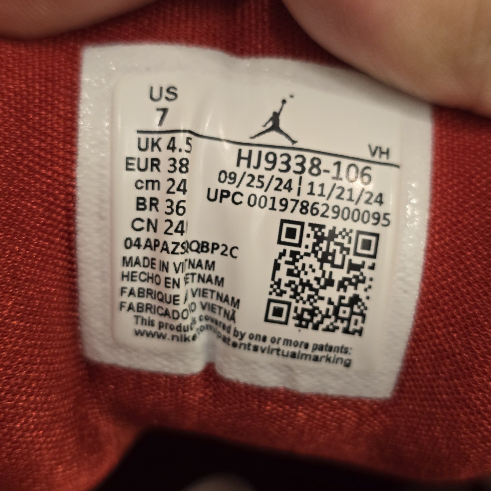 Size 7 - Air Jordan 1 Low Ruby Women's