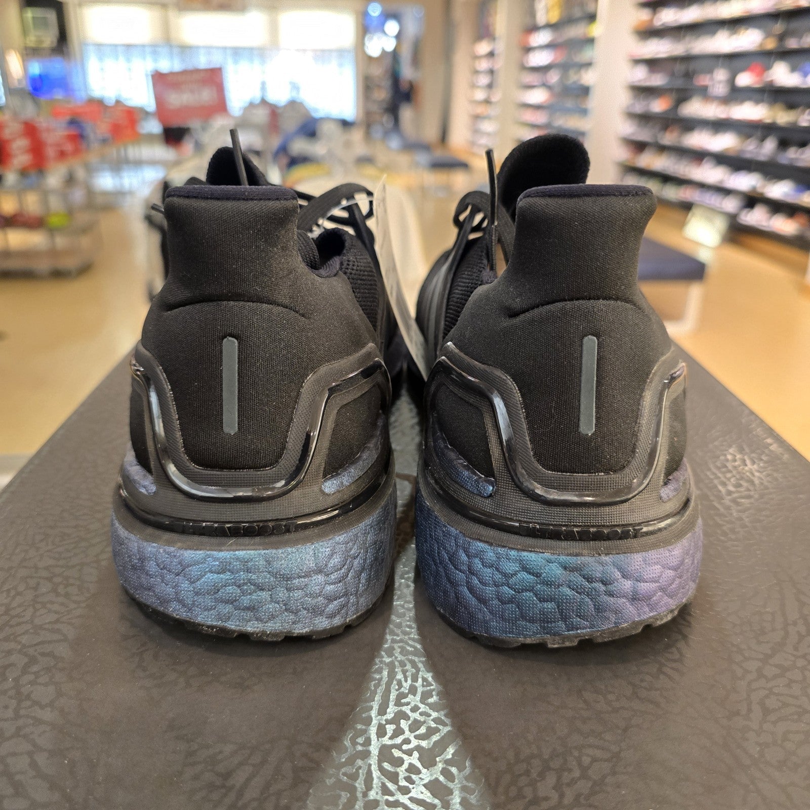 Size 11 - Adidas UltraBoost 20 Black Signal Cyan