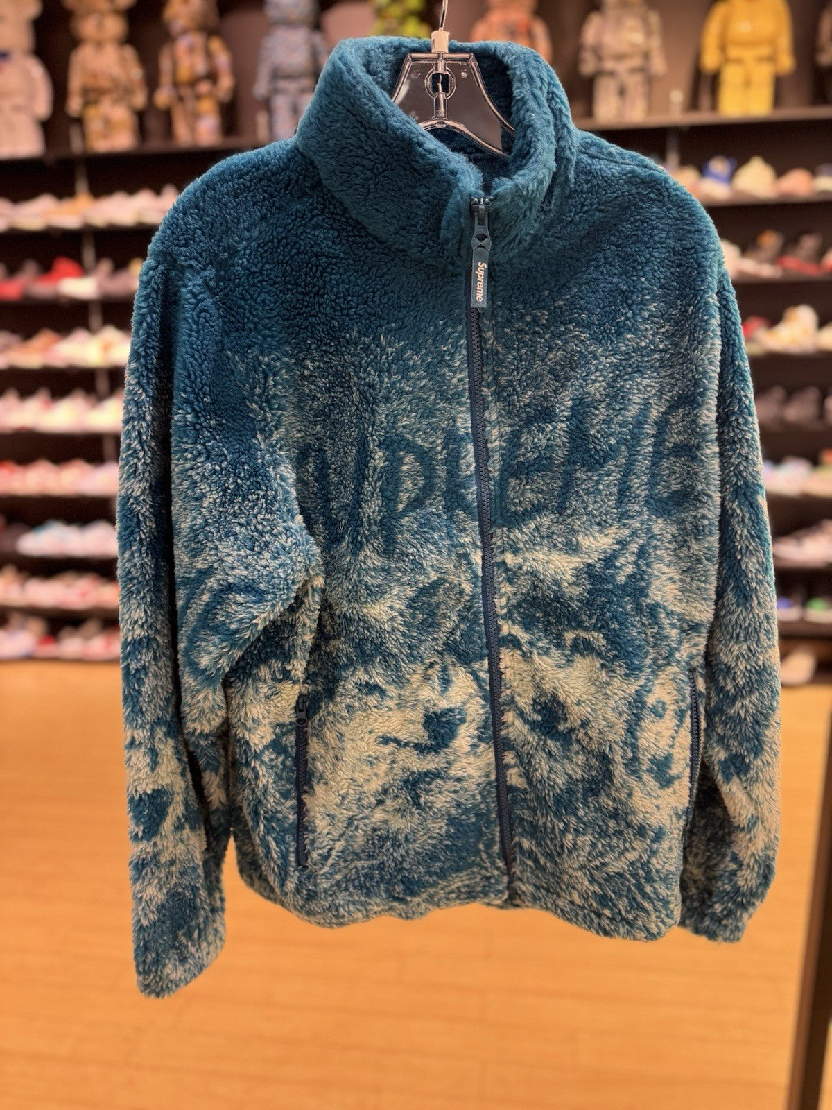 Supreme Wolf Fleece Jacket Dark Teal Size Medium