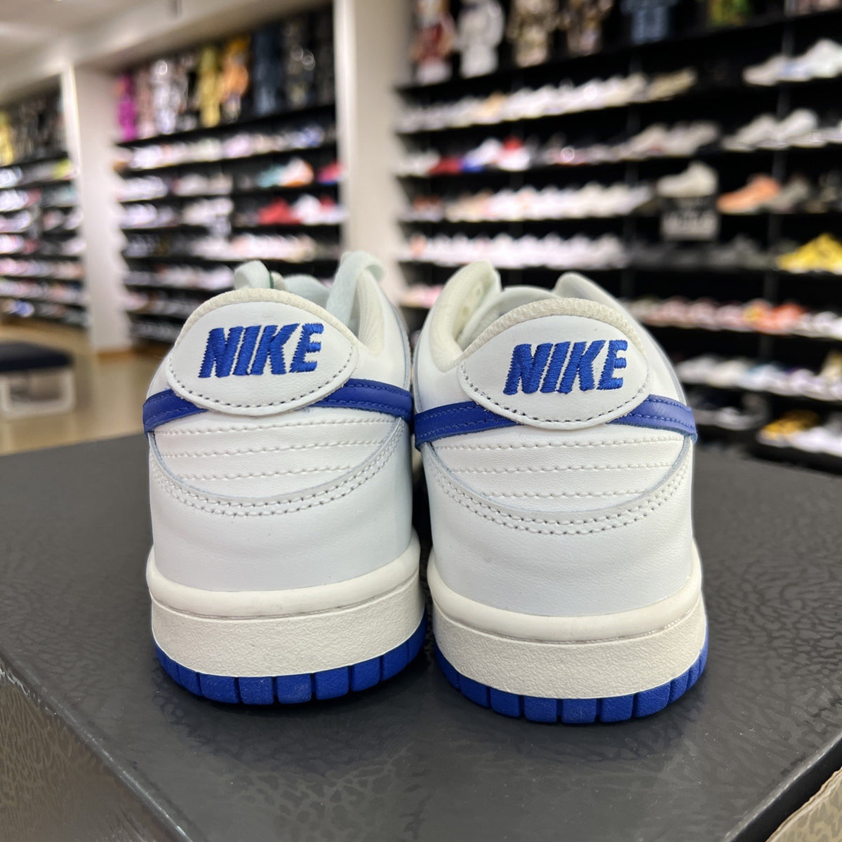 Nike Dunk Low White Hyper Royal Sz 6.5Y