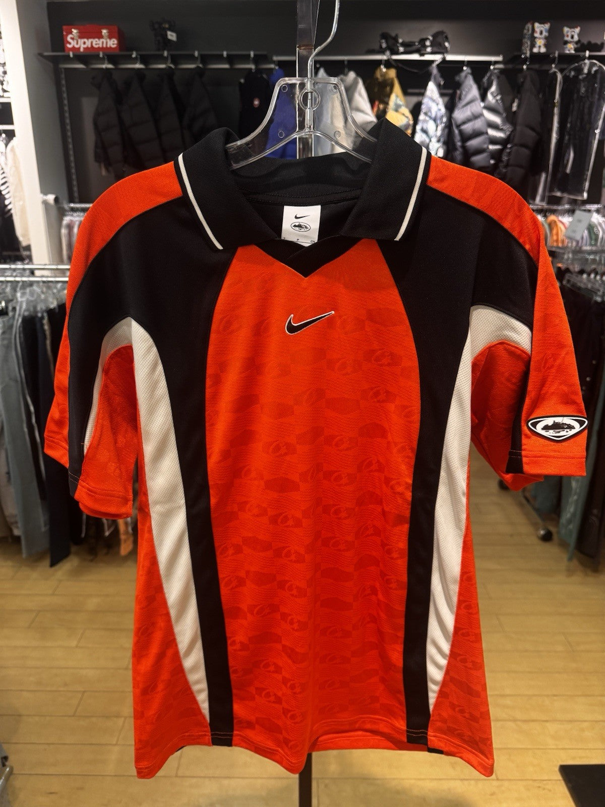 Corteiz x Nike NRG Jersey Team Orange Size S 