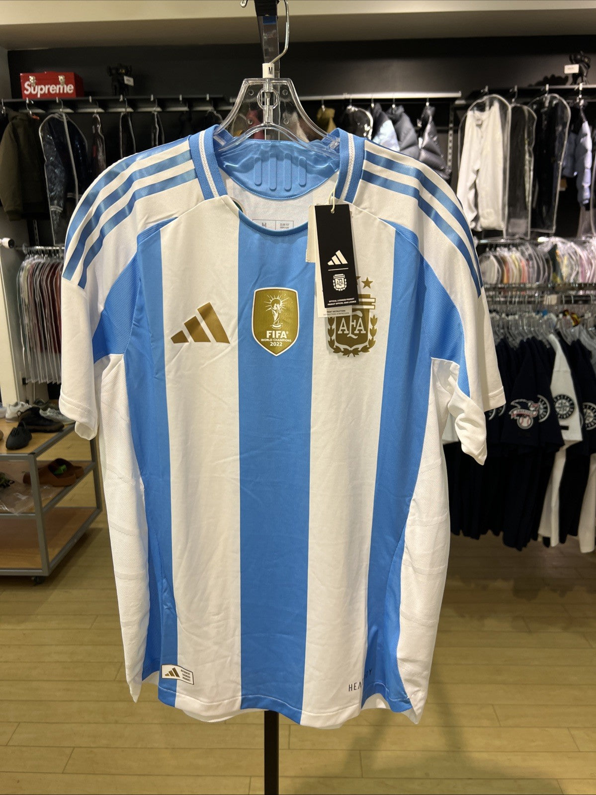 Adidas Argentina Authentic 2024 Home Soccer Jersey IP8388 Sz M