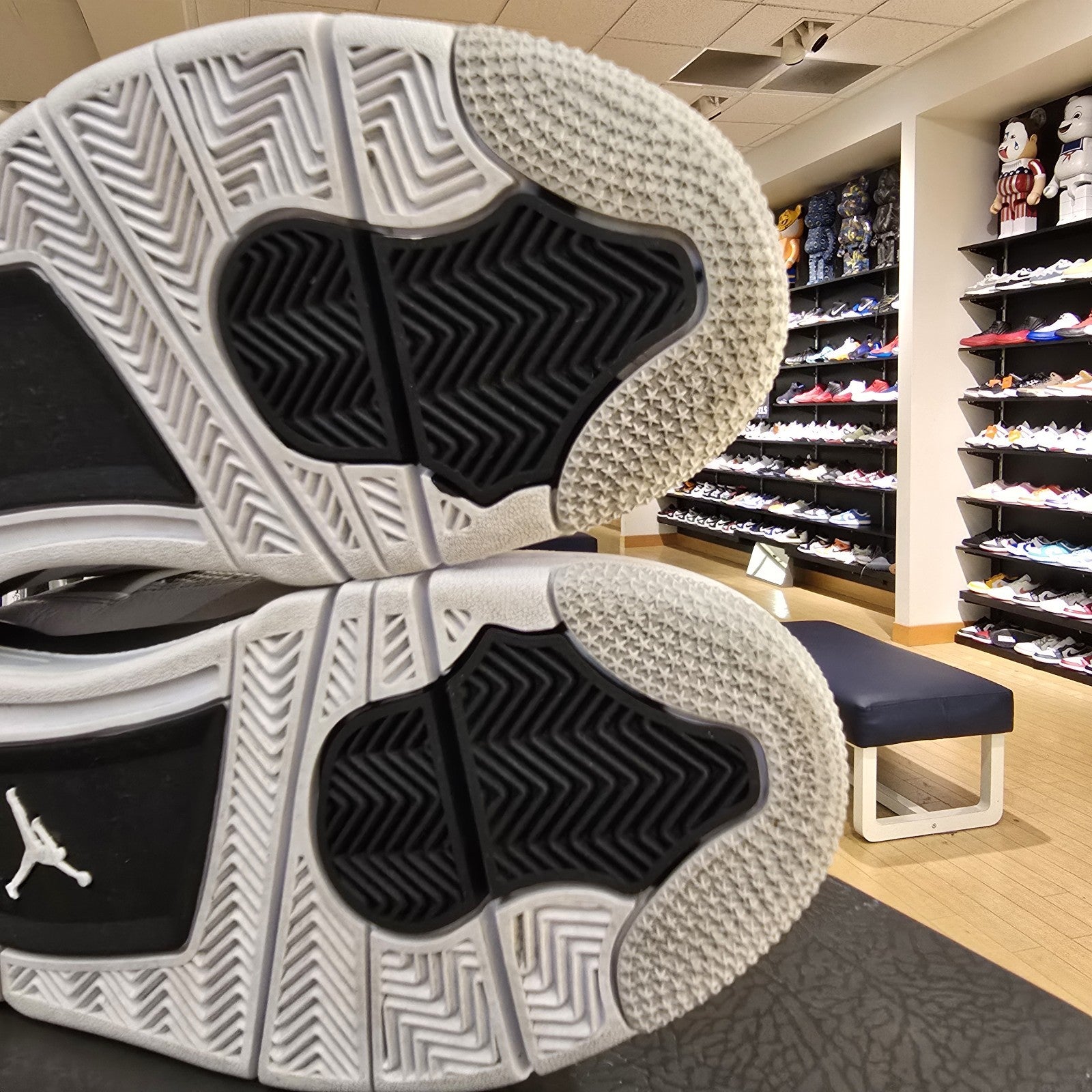 Size 10 - Jordan 4 Retro Mid Military Black