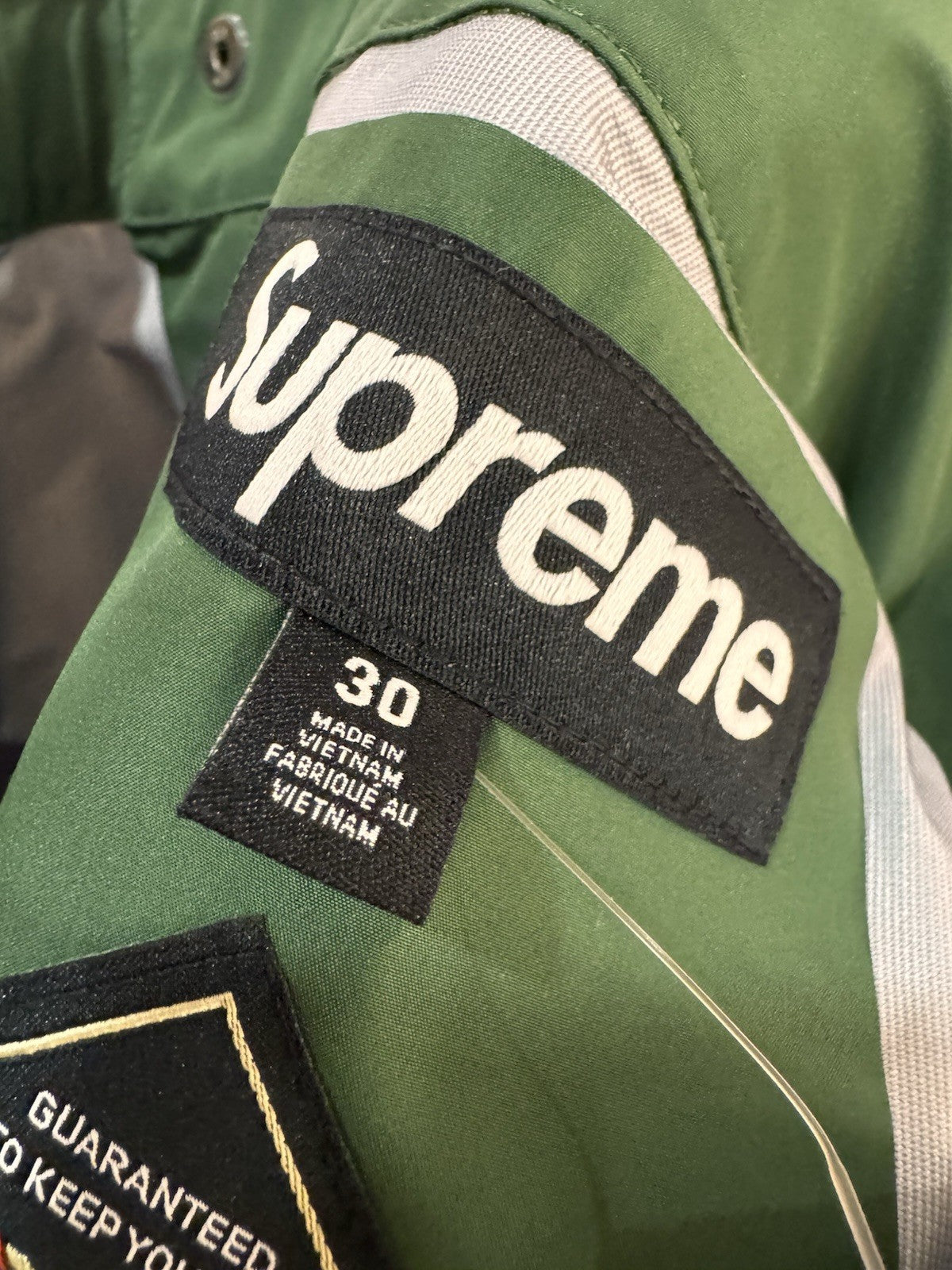 Supreme Gore-Tex Pant Green Size 30