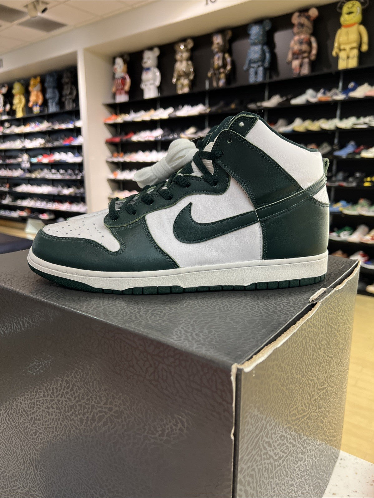 Nike Dunk SP High Spartan Green Sz 13 DEFECT