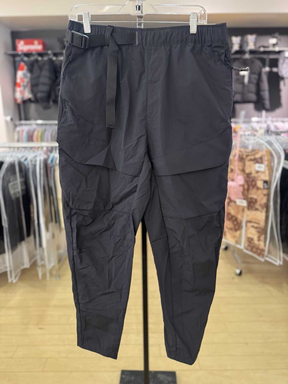 Nike Tech Pack Woven Utility Cargo Pants Black Men's Size Medium