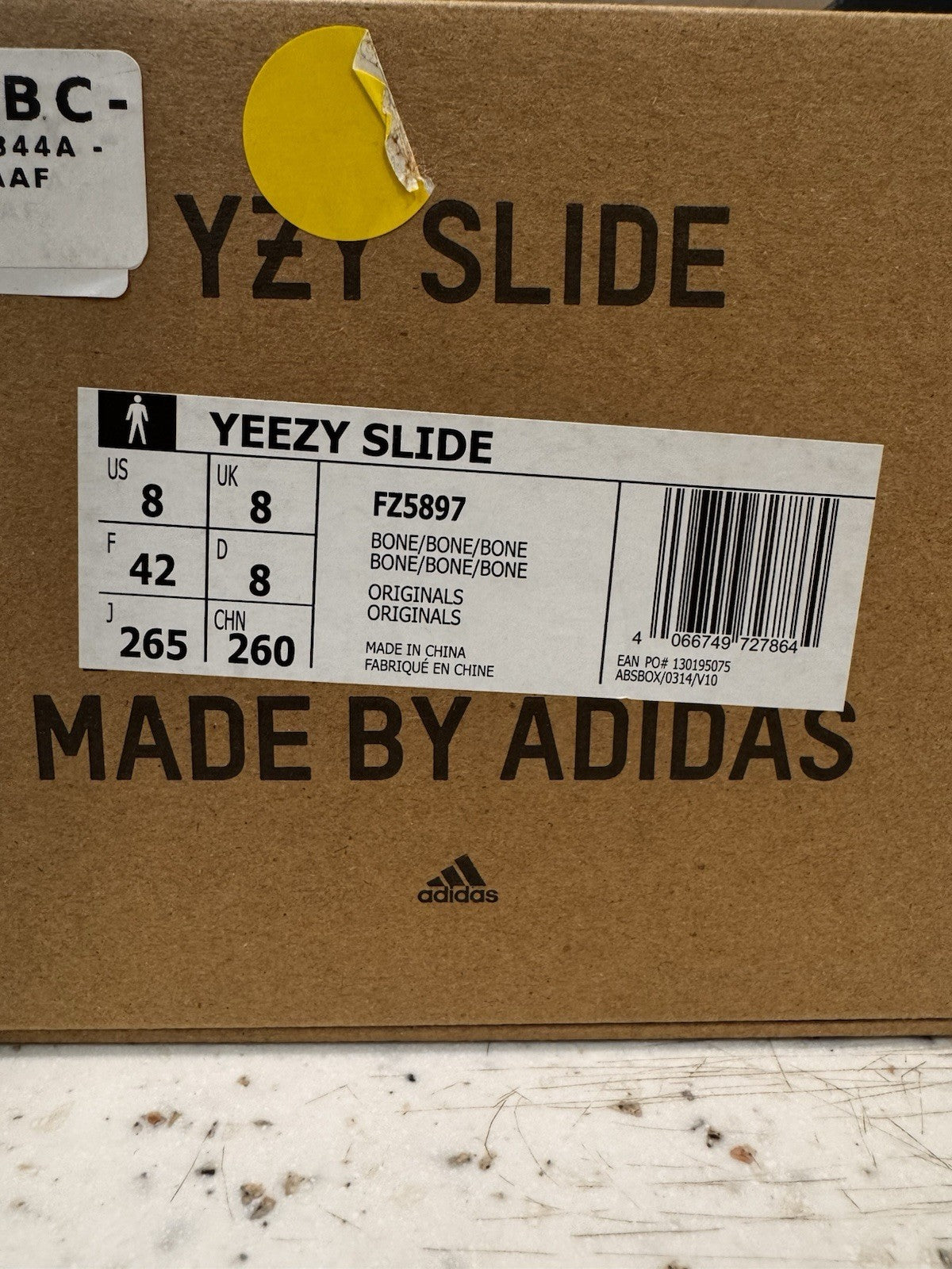 Adidas Yeezy Slide Bone 22/23 Restock Size 8