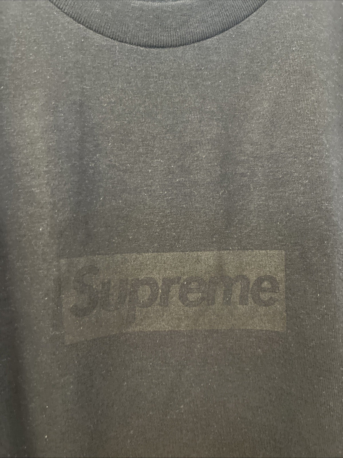 Supreme Tonal Box Logo Tee Black Sz XXL