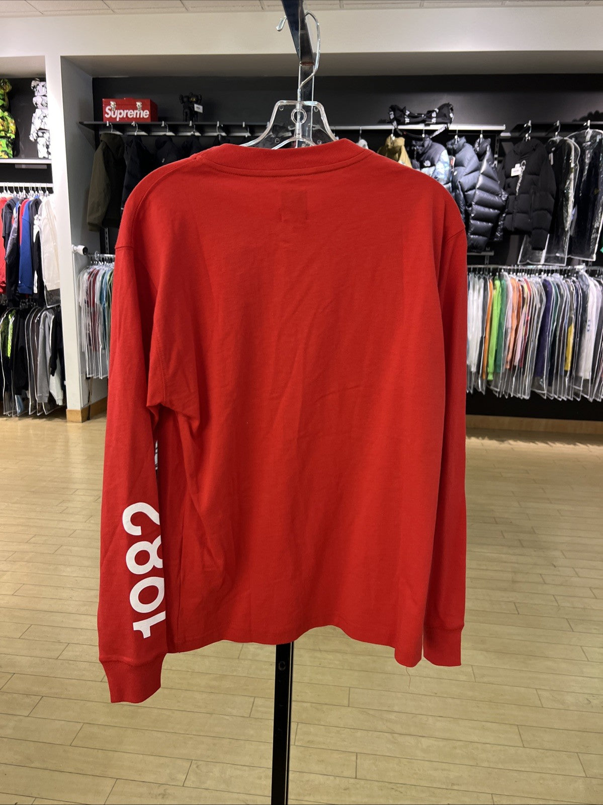 New Balance USA Made Heritage 1982 Red Long Sleeve T-Shirt