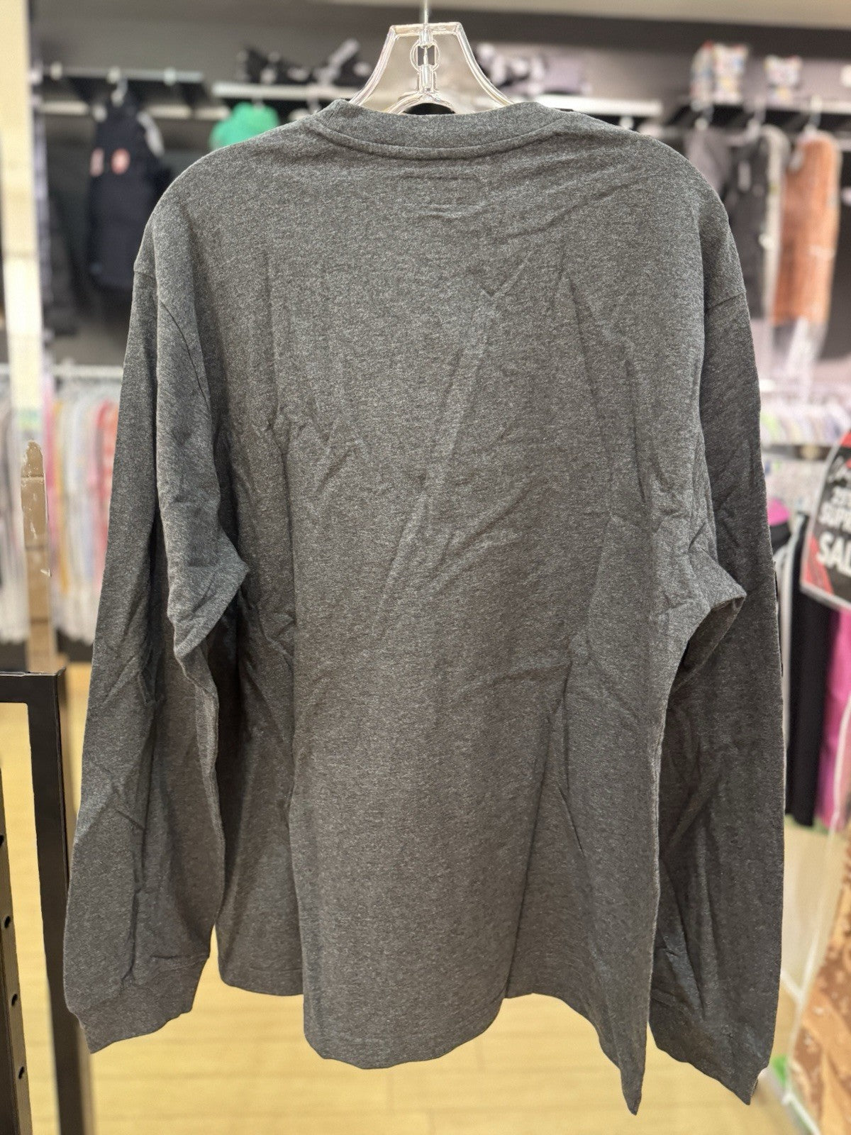 Supreme Small Box L/S Tee (FW24) Charcoal Size Medium 