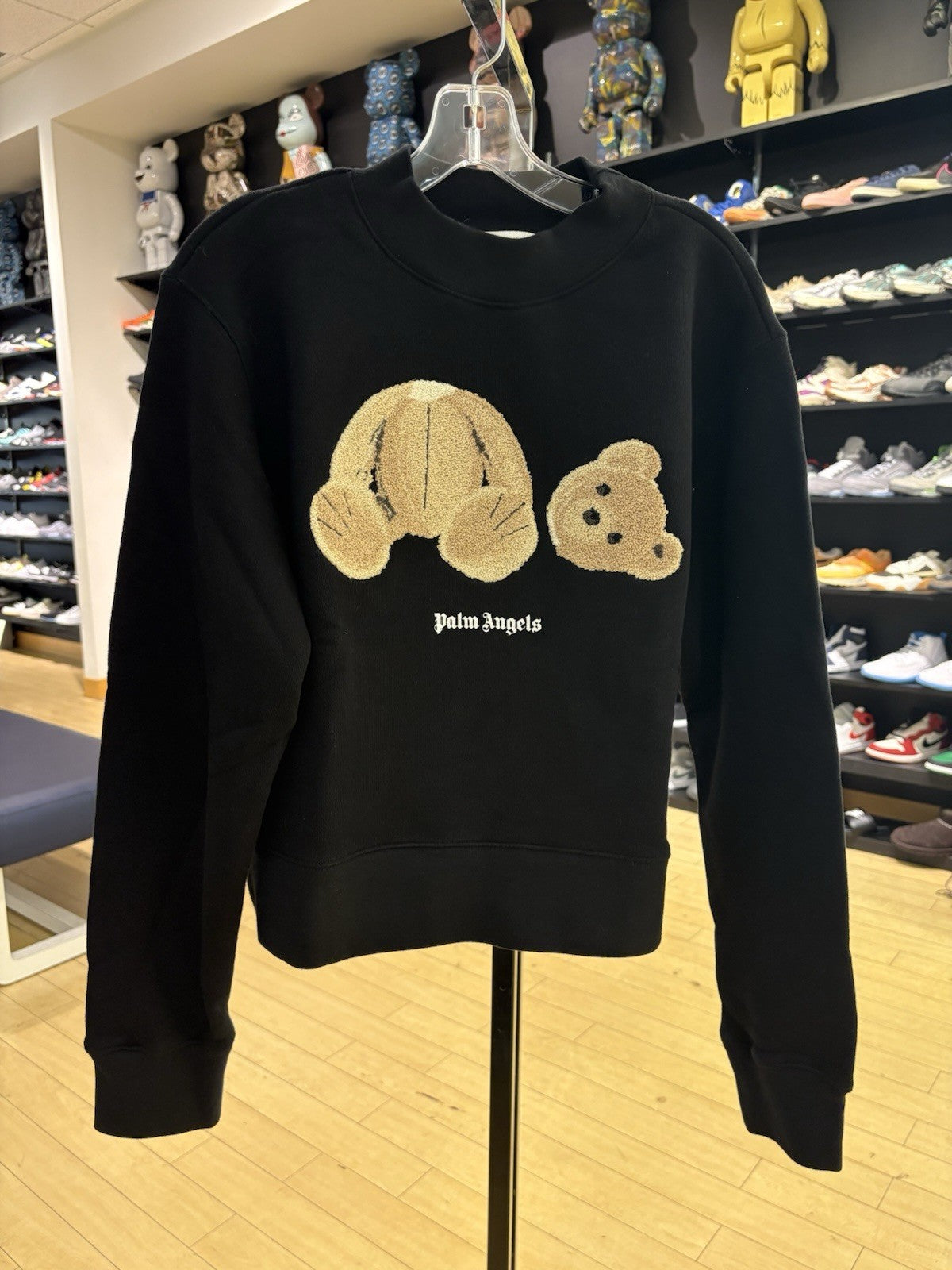 Palm Angels Kill The Bear Crewneck Sweatshirt Black/Brown Size Large 