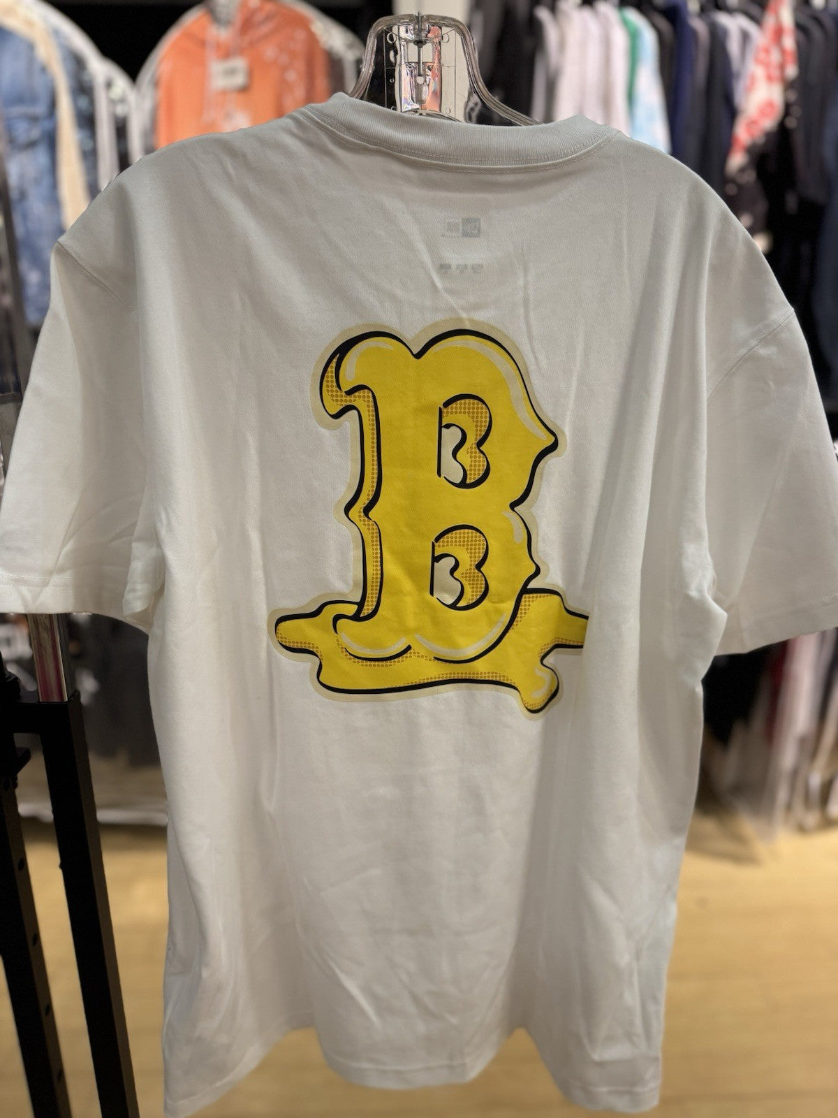 New Era X BTS X MLB Butter Red Sox T Shirt White Size Large