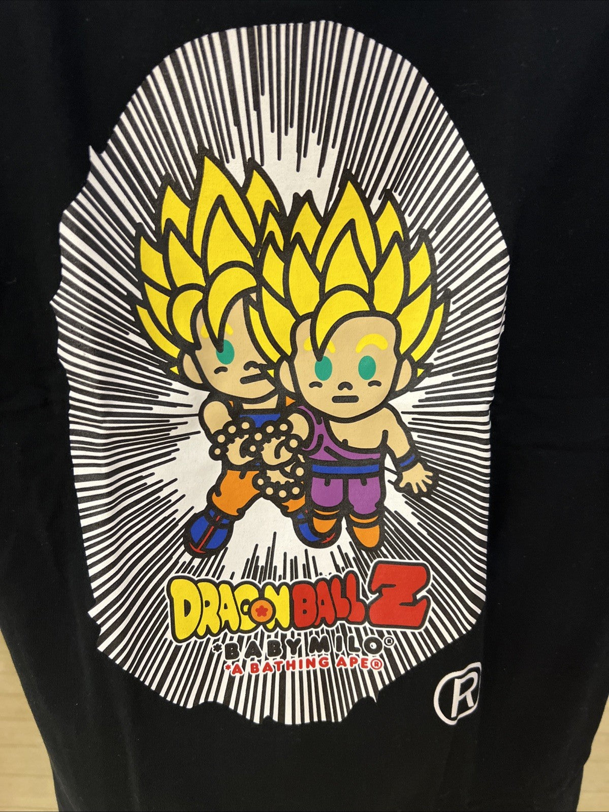 A Bathing Ape Bape X Dragon Ball Z Tee Shirt Black Size Small