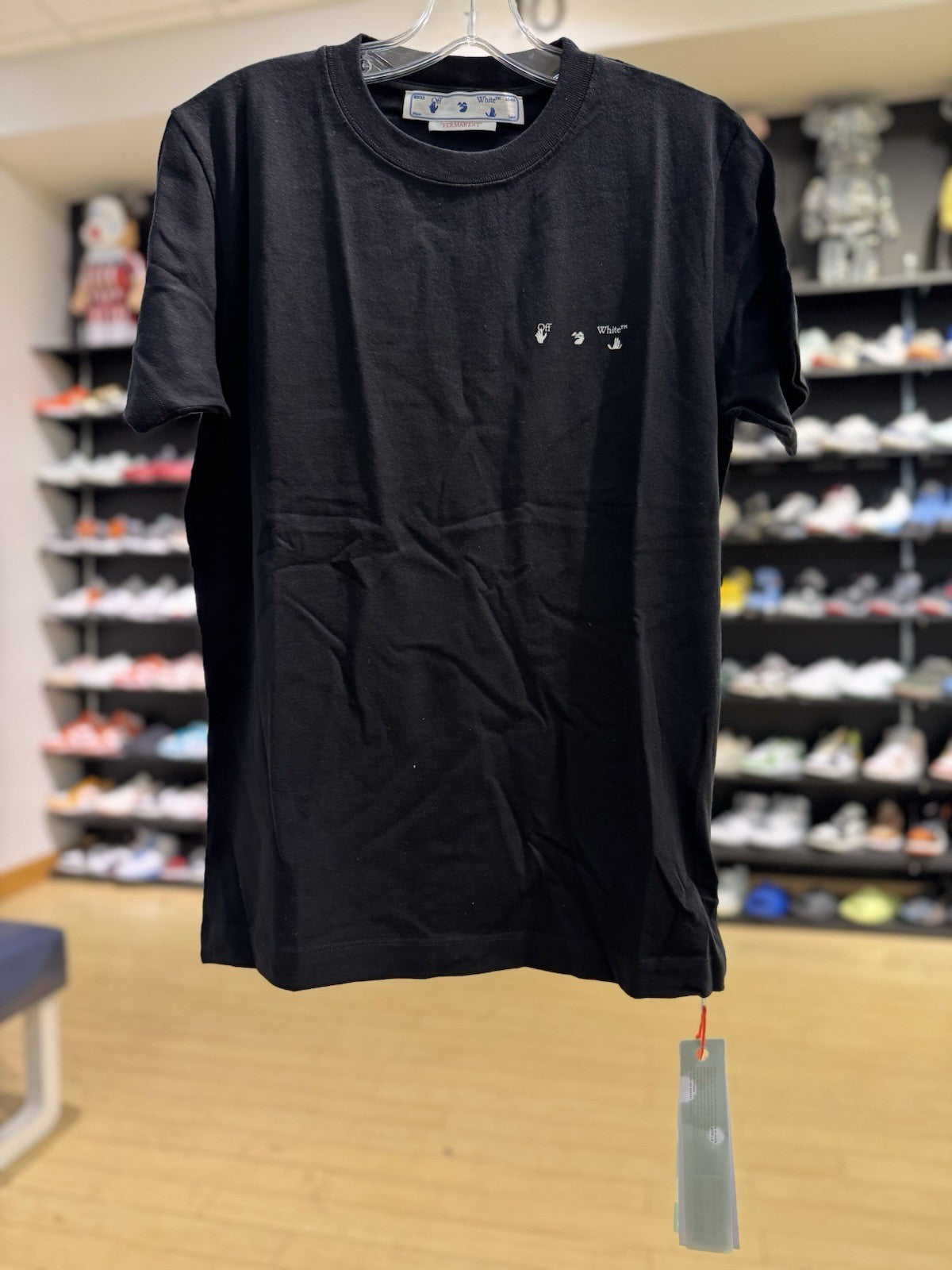 Off White Drowning Man Logo Caravaggio Saint Jerome Writing Print Black Size XS