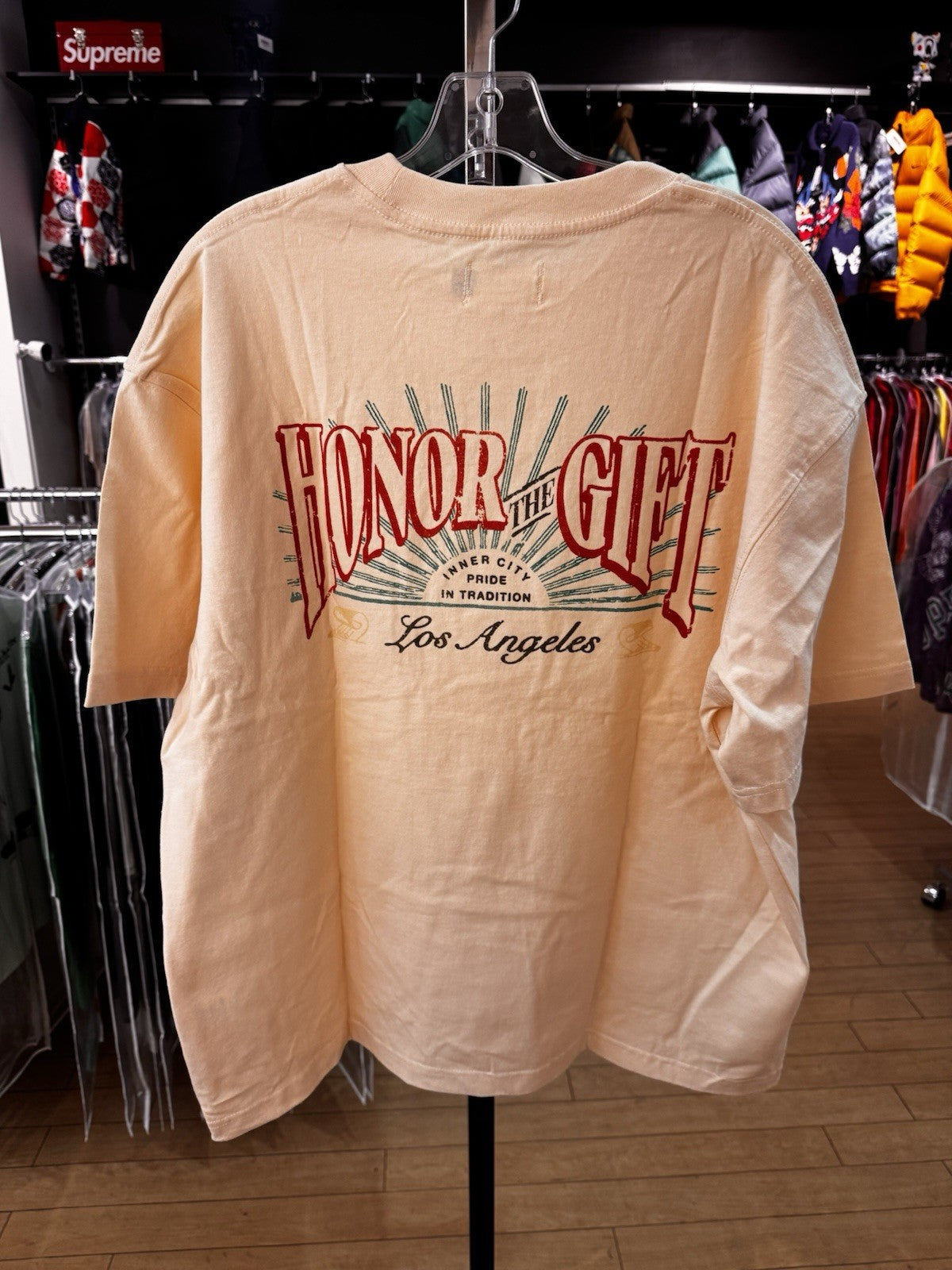 Honor The Gift Cigar Label SS Tee Bone Size L