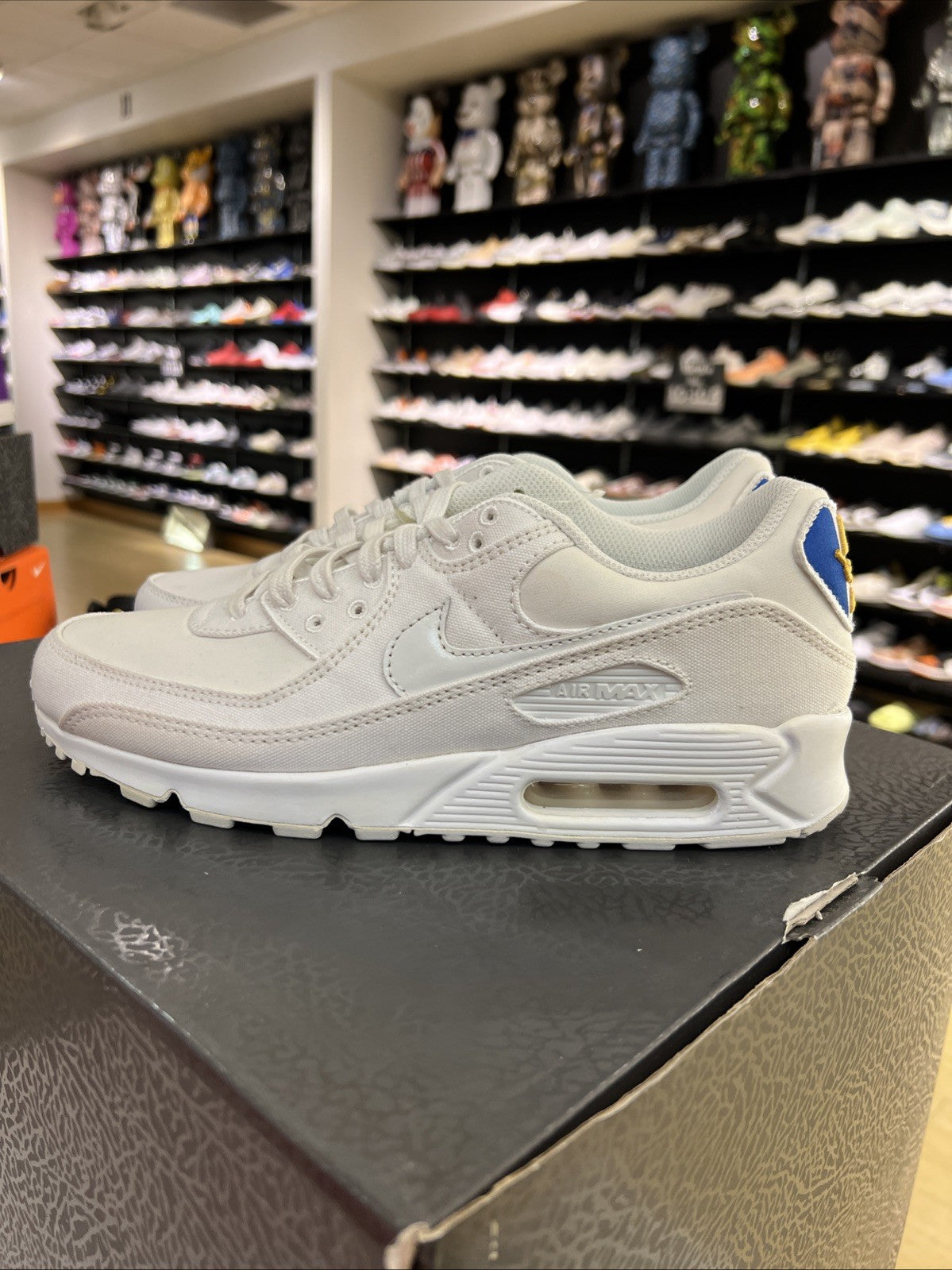 Nike Air Max 90 Shoes White Premium City Pack Paris Sz 9.5