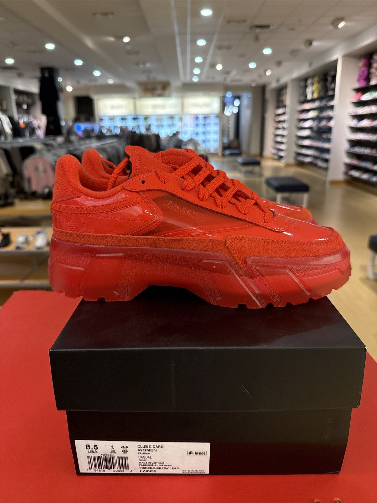 Size 8.5 - Cardi B x Reebok Club C Instinct Red W