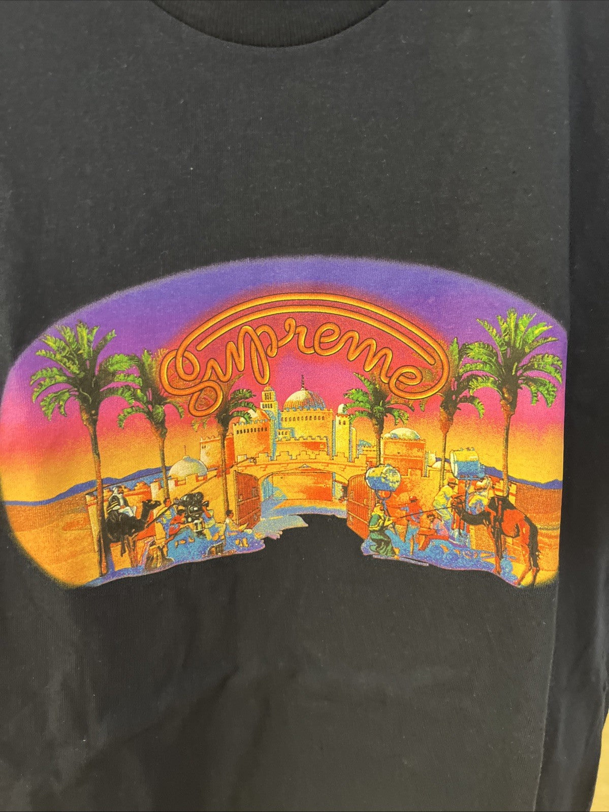 Supreme Mirage T Shirt Navy Blue Sz L