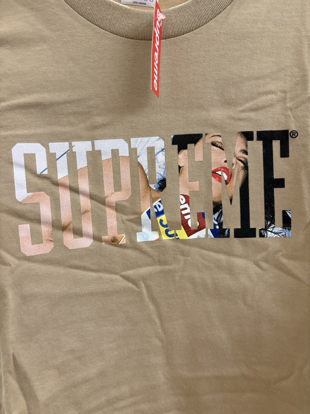 Supreme Tera Patrick Collegiate Tee Khaki Size Medium 