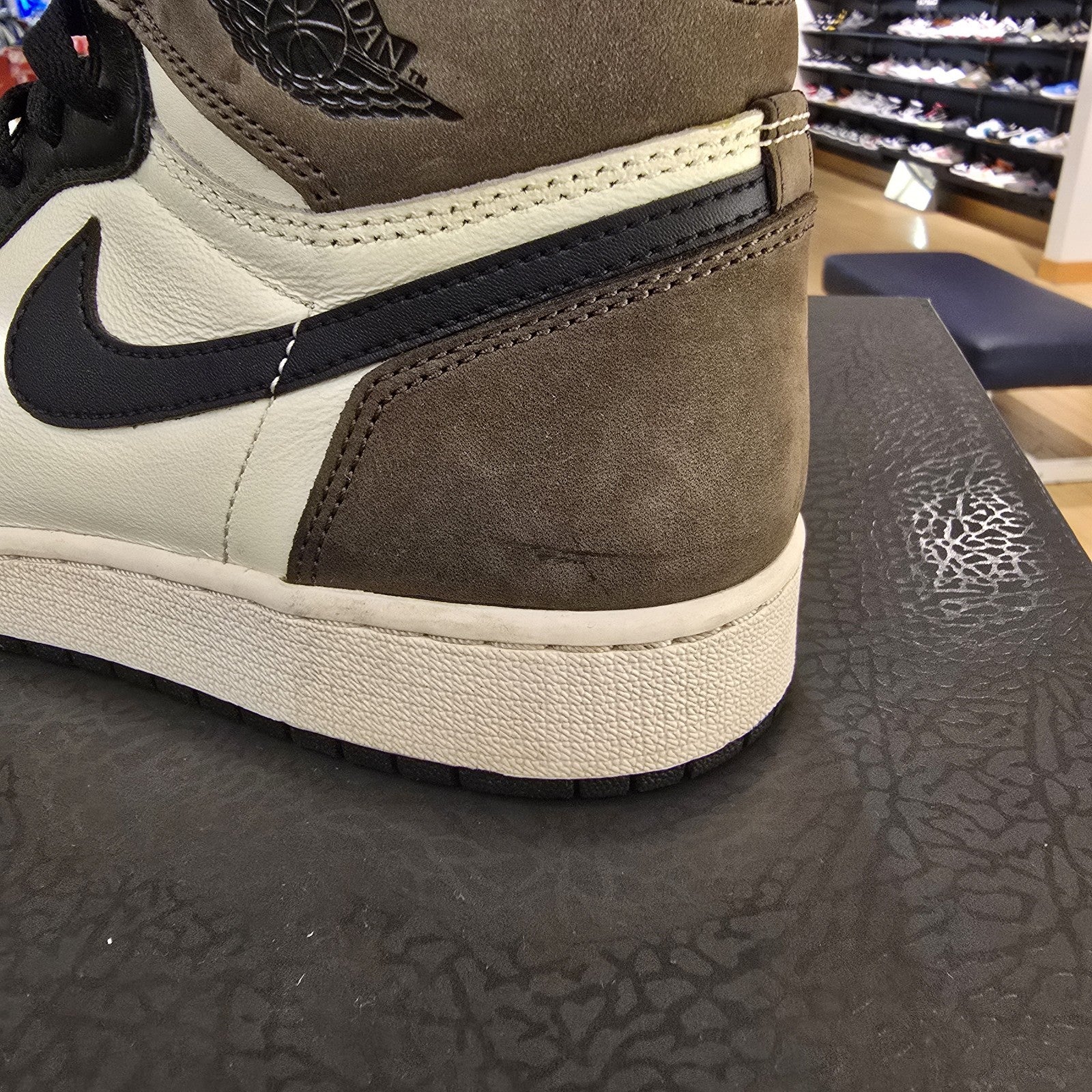 Size 7Y - Jordan 1 Retro OG High Dark Mocha GS