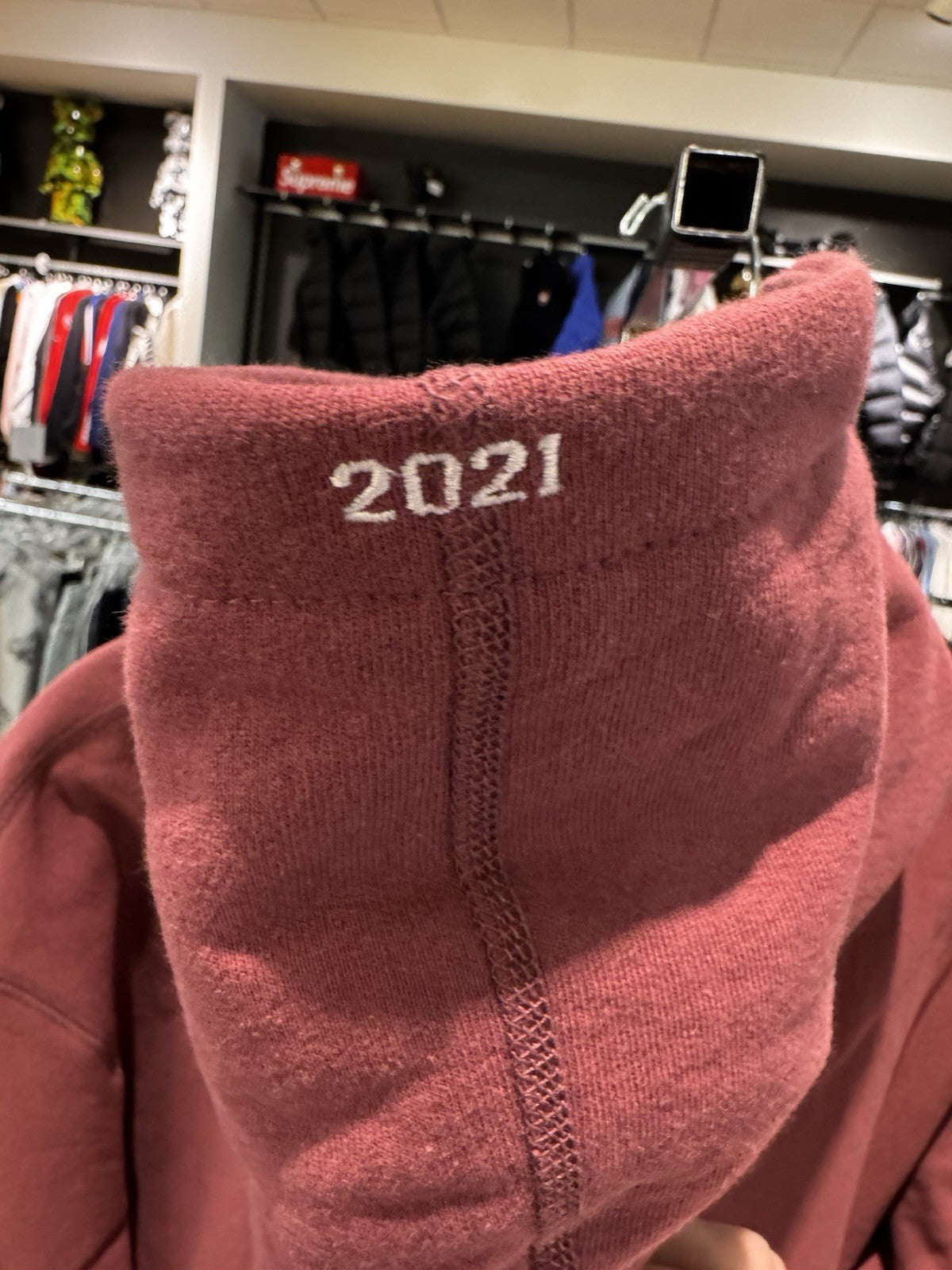 Supreme Box Logo Hooded Sweatshirt FW21 Plum Size M