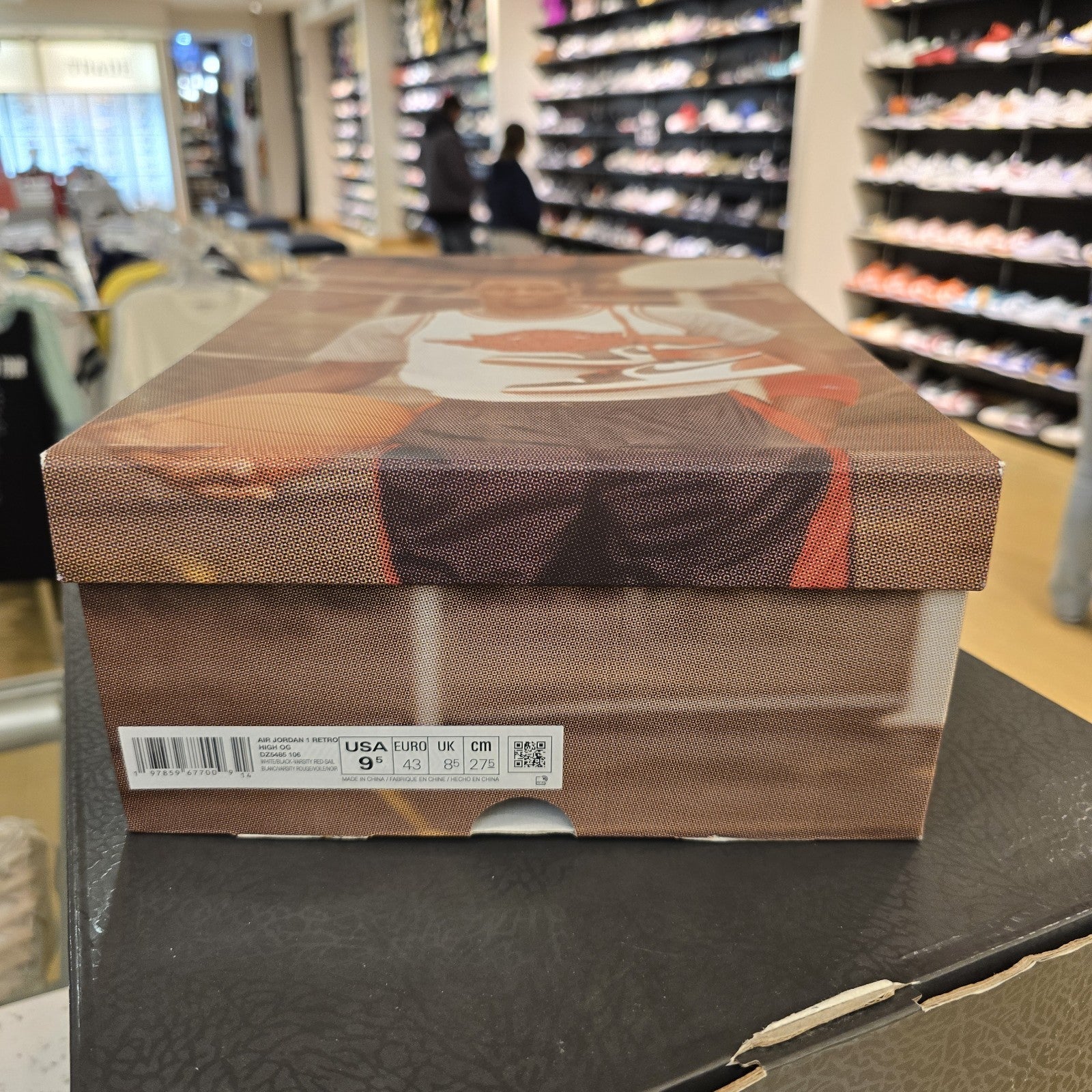 Size 9.5 - Air Jordan 1 Retro OG High Black Toe Reimagined