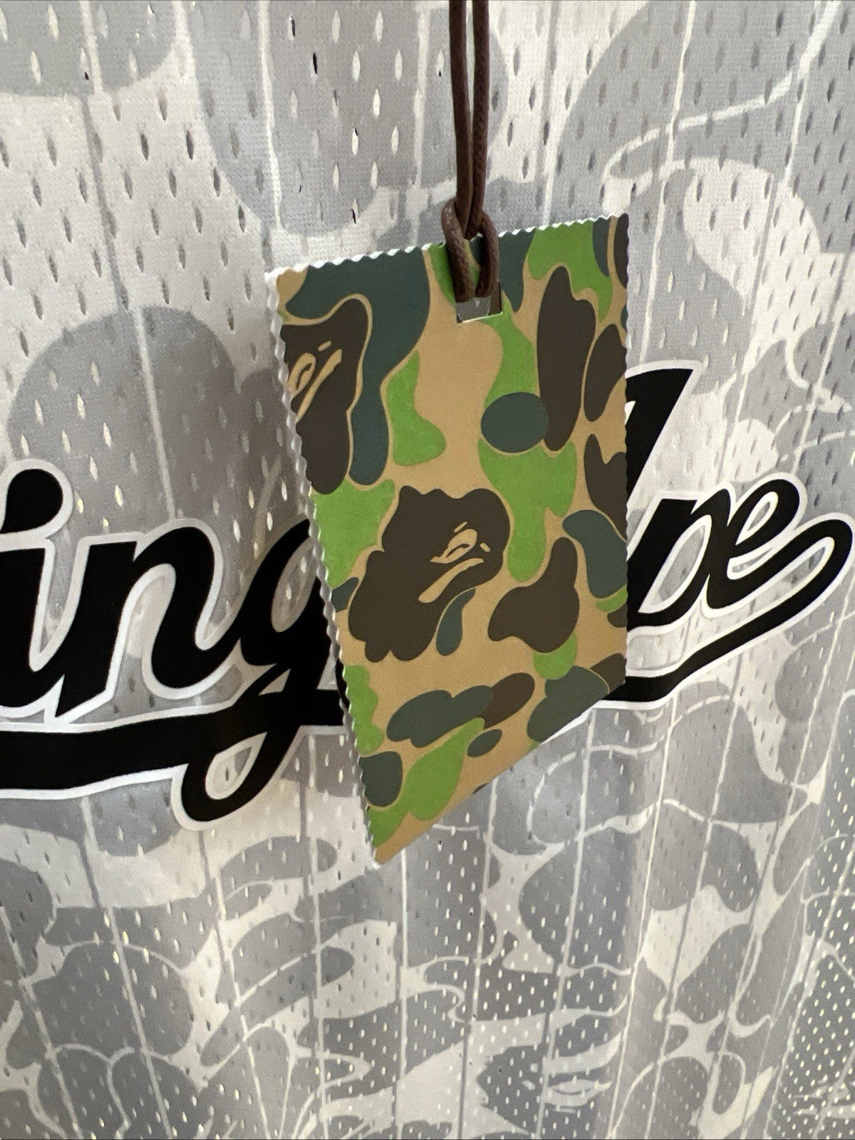 Bathing Ape Jersey White Grey Size S