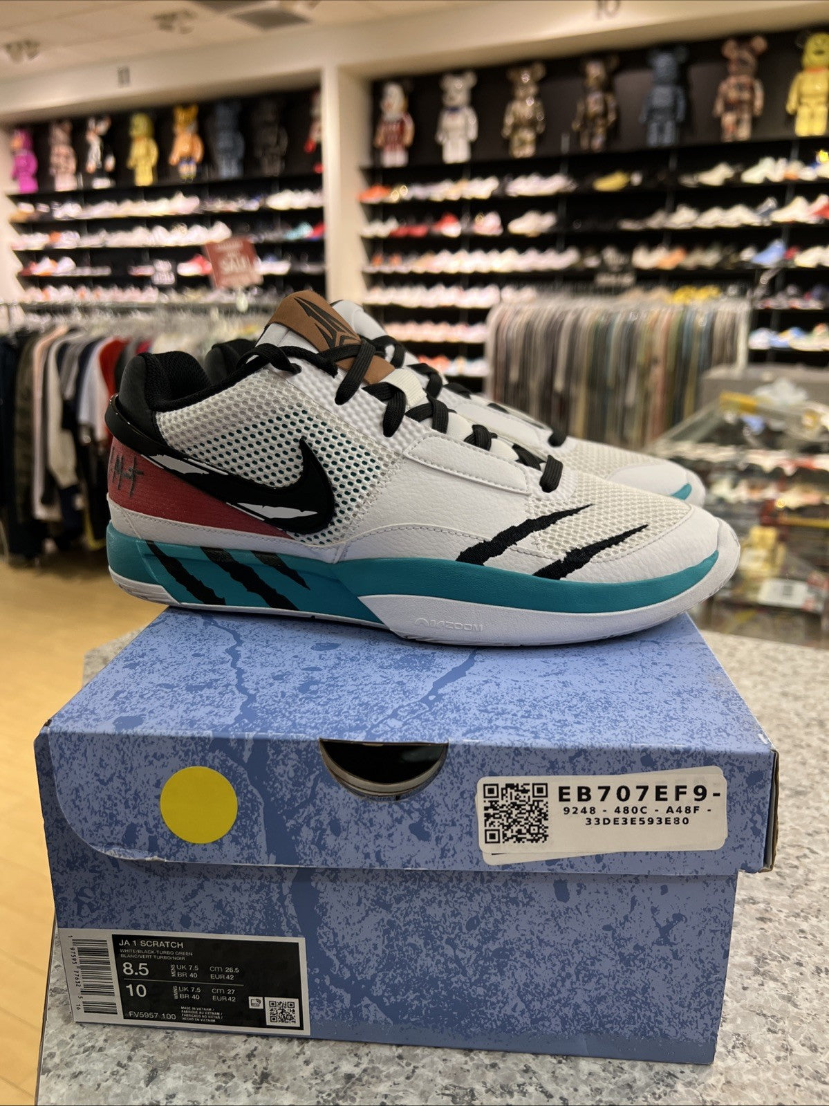 Nike Ja 1 Reverse Scratch Sz 8.5 USED