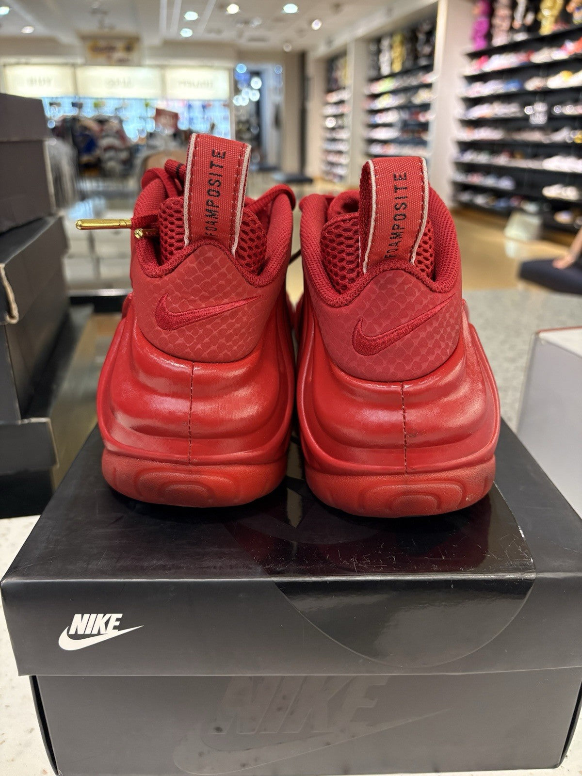 Nike Air Foamposite Pro Red October Size 9.5 USED