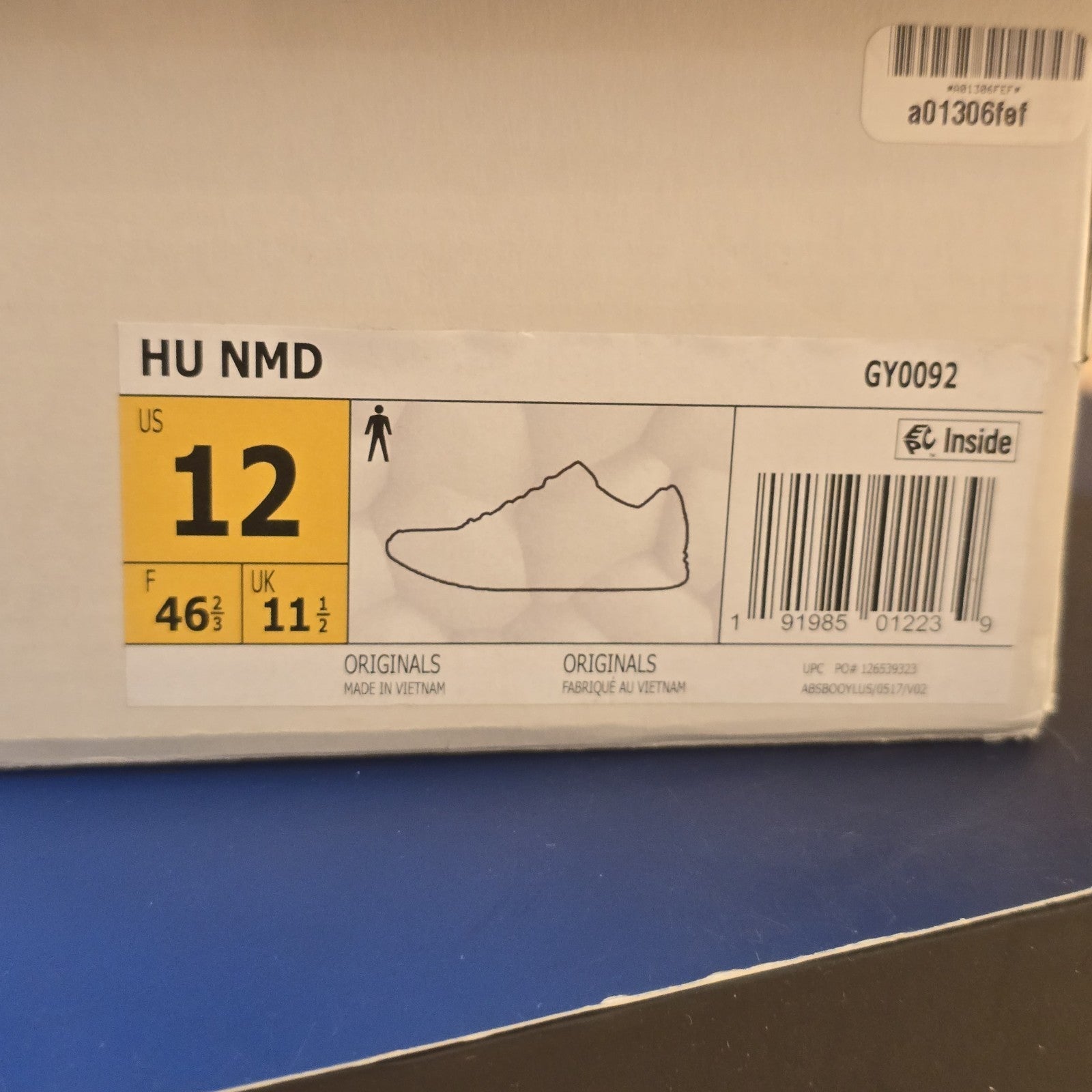 Pharrell x adidas NMD Human Race Core White SZ 12 Yellowed