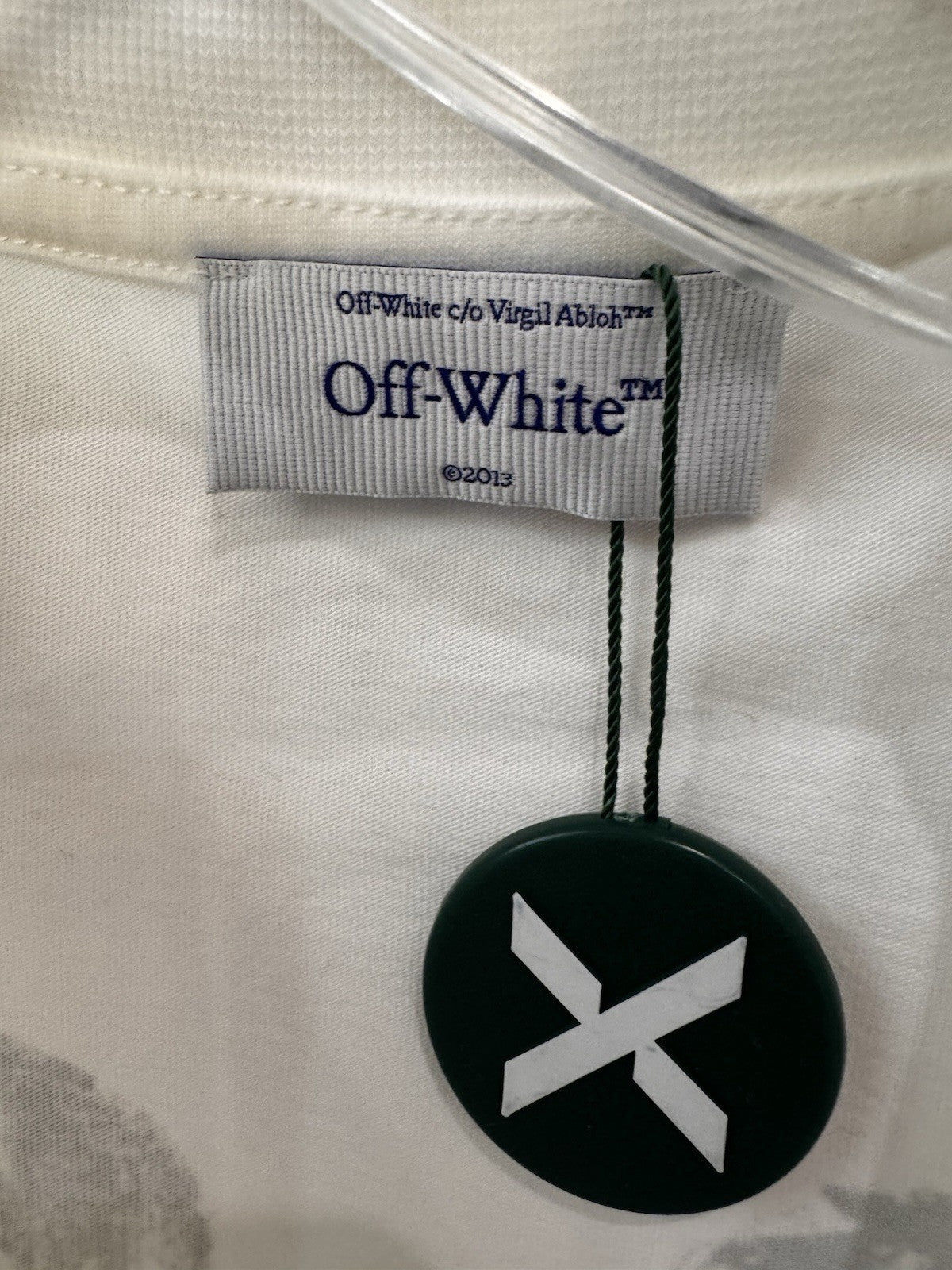 Off-White Scratch Arrow Tee SN34 White Men's Size M