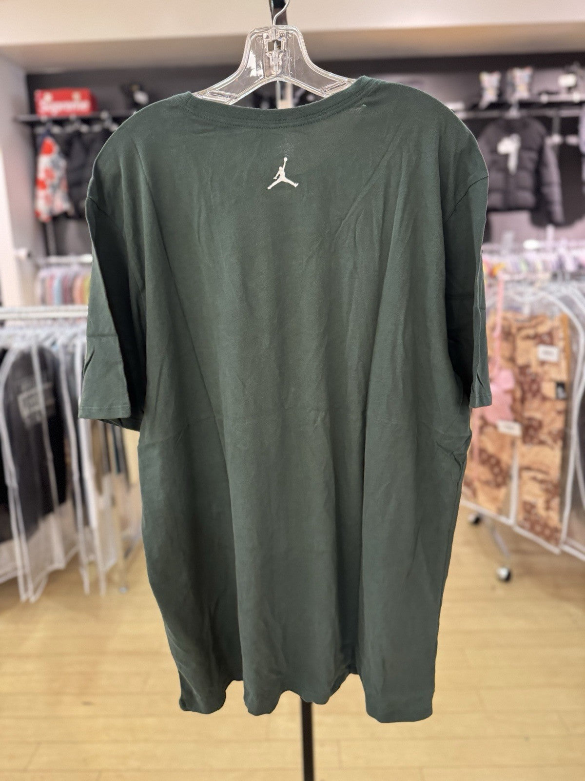 Men's Air Jordan Green Windmill Dunk Graphic SS T-Shirt S 1985 Iconic Bulls NBA