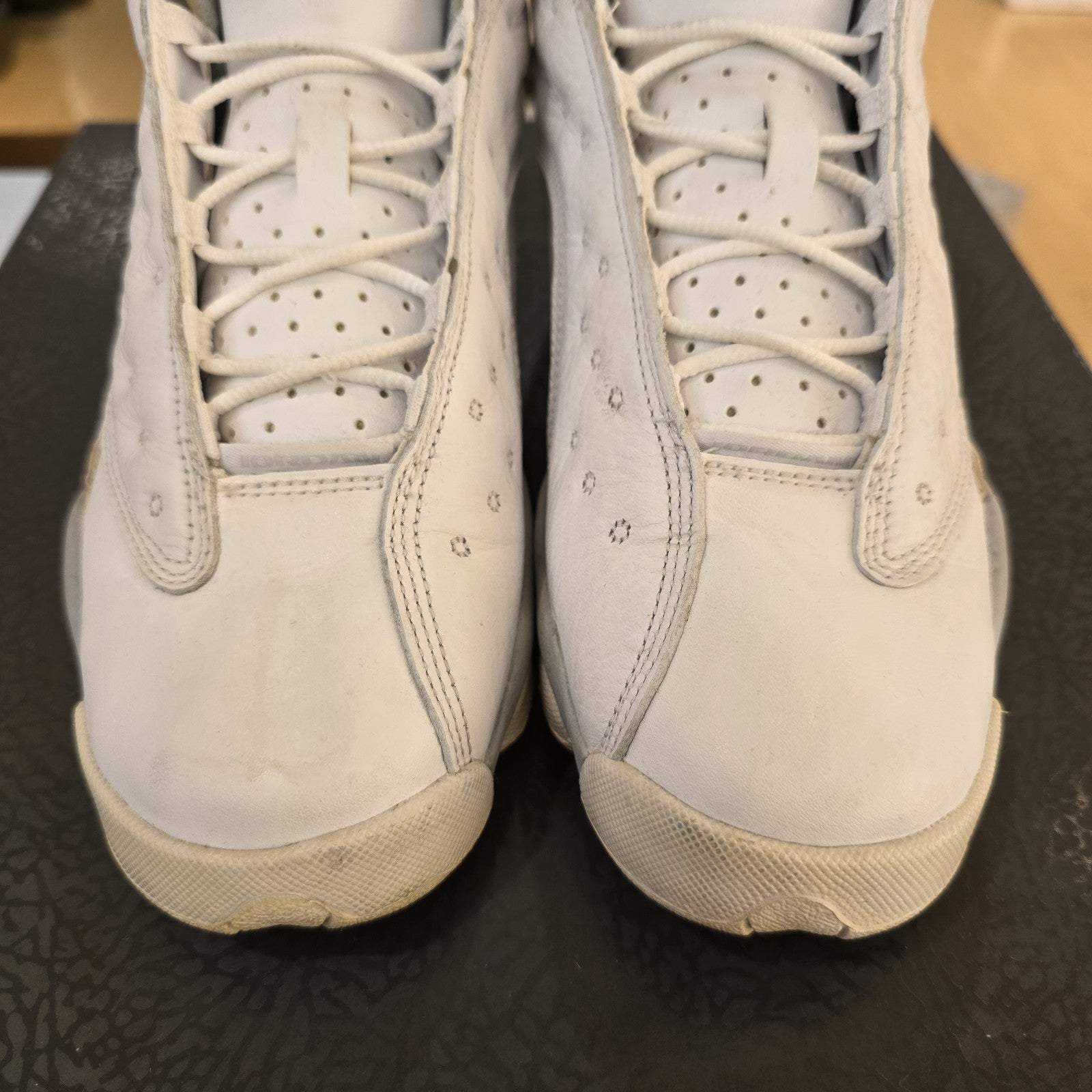 Size 7Y - Air Jordan 13 Retro Low Pure Platinum