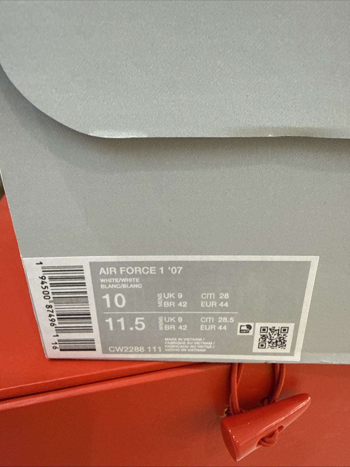 Size 10 - Nike Air Force 1 '07 Low Triple White