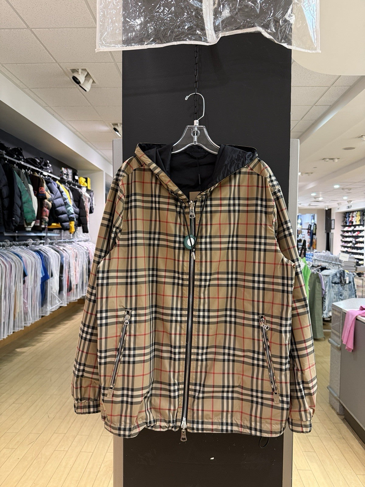 Burberry Reversible Vintage Check Jacket Sz M