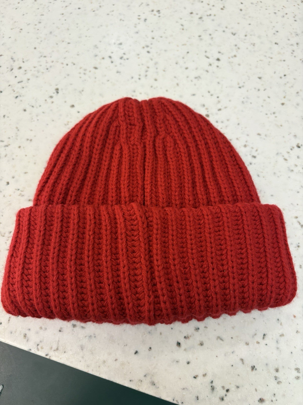 Supreme Classic Logo Chunky Ribbed Beanie Red